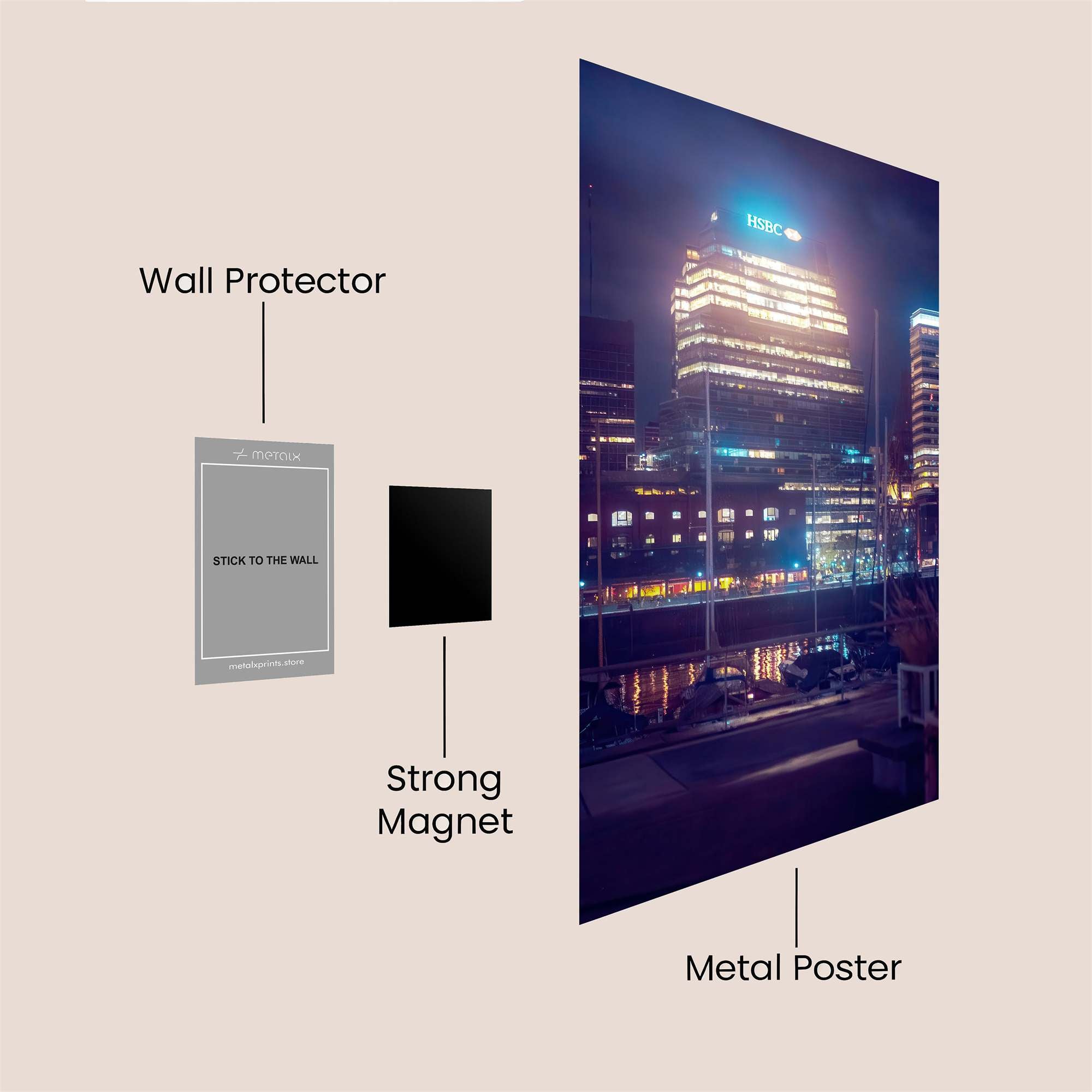 HSBC Enigmatic Safe Wall Magnetic / M