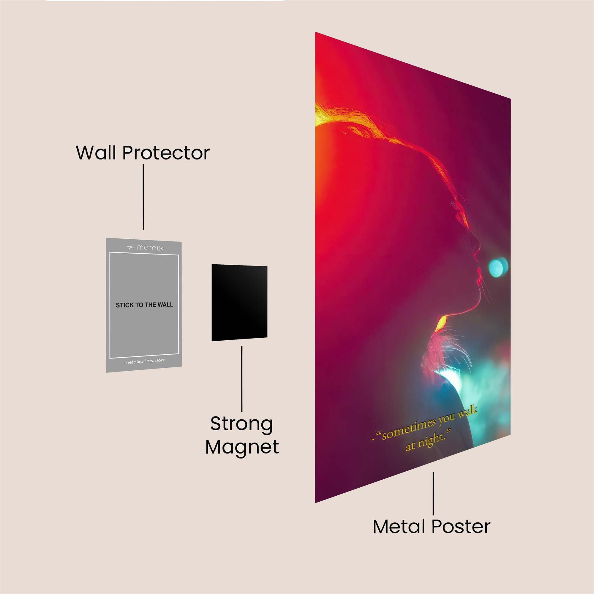 City Glow Safe Wall Magnetic / M