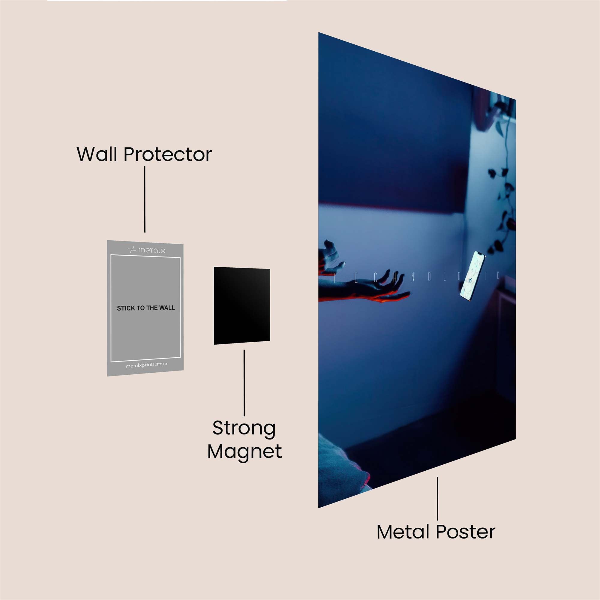 Phone Drop Safe Wall Magnetic / M