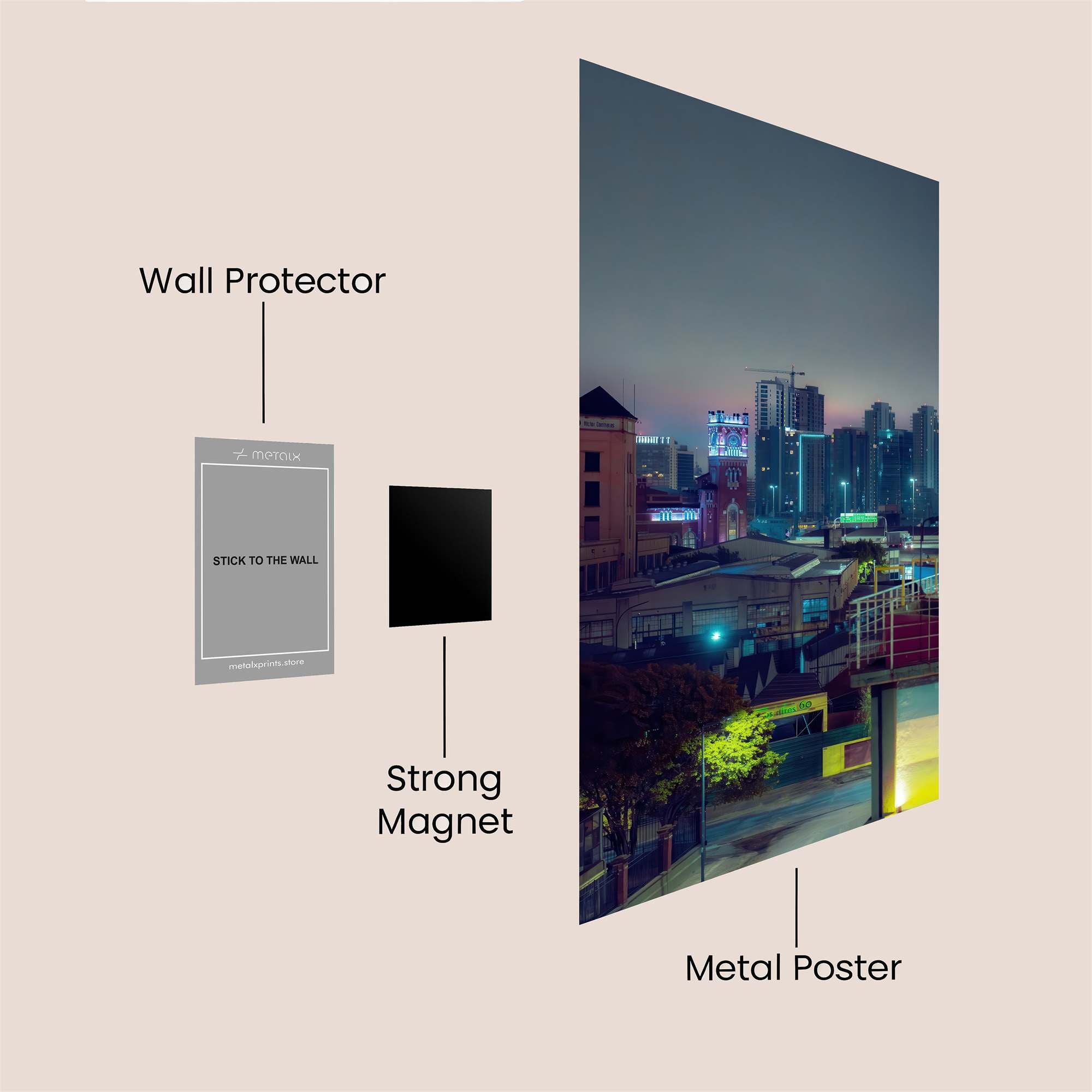 City Twilight Safe Wall Magnetic / M