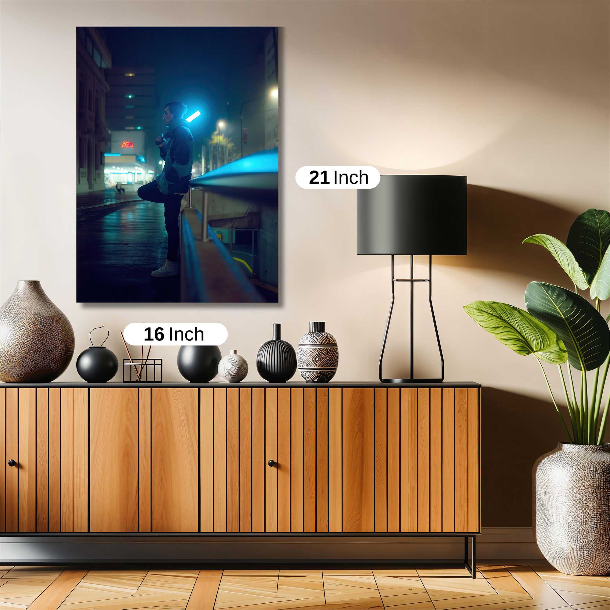 Neon Solitude Safe Wall Magnetic / M