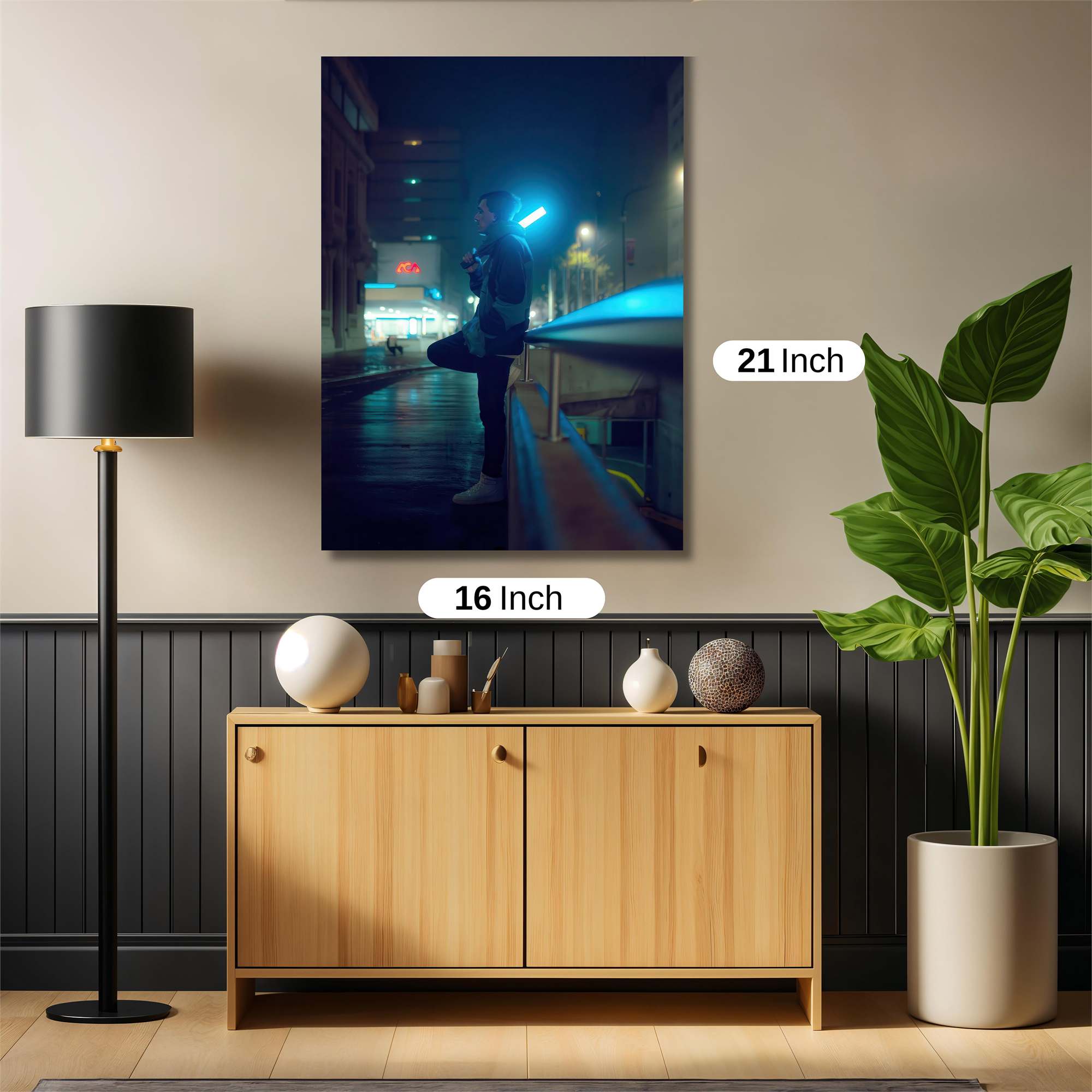Neon Solitude Safe Wall Magnetic / M