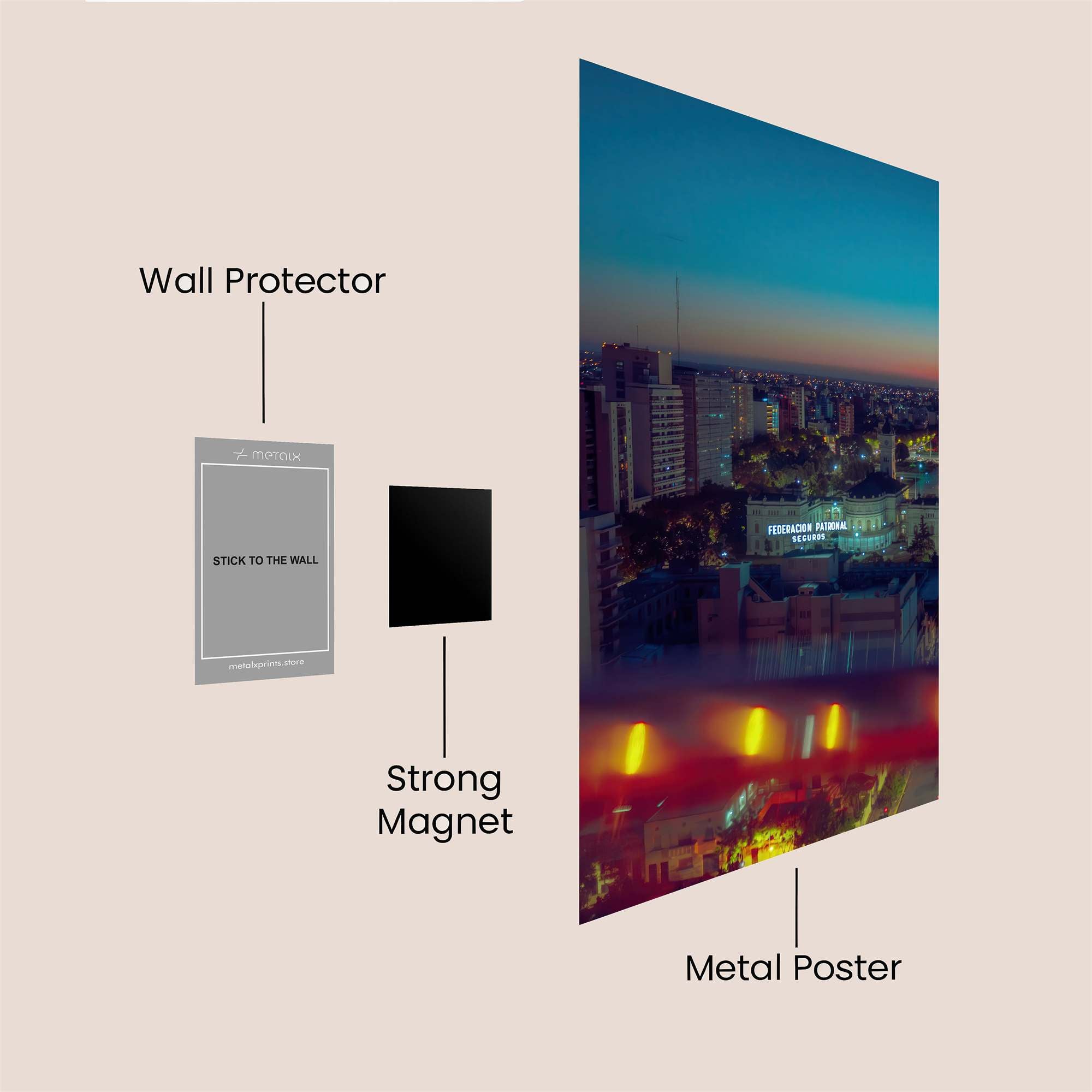 Cathedral Twilight Safe Wall Magnetic / M