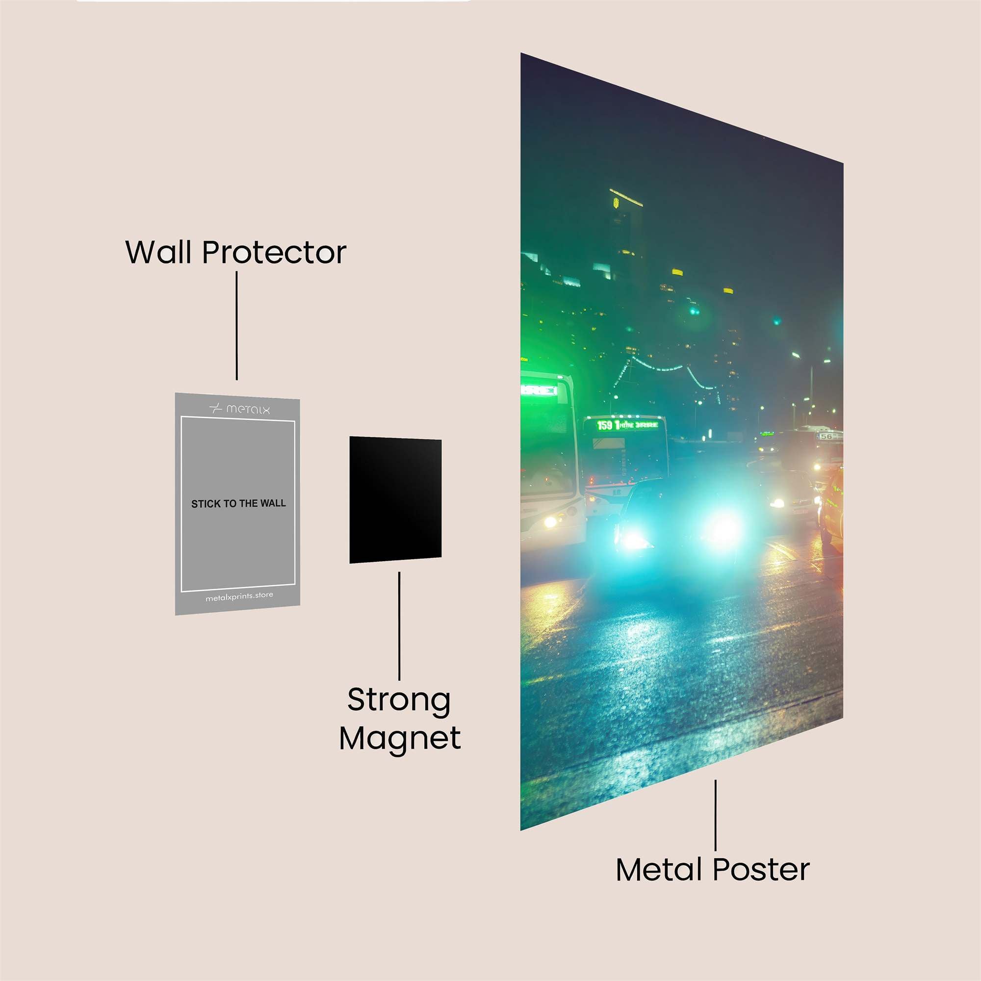 City Glow Safe Wall Magnetic / M