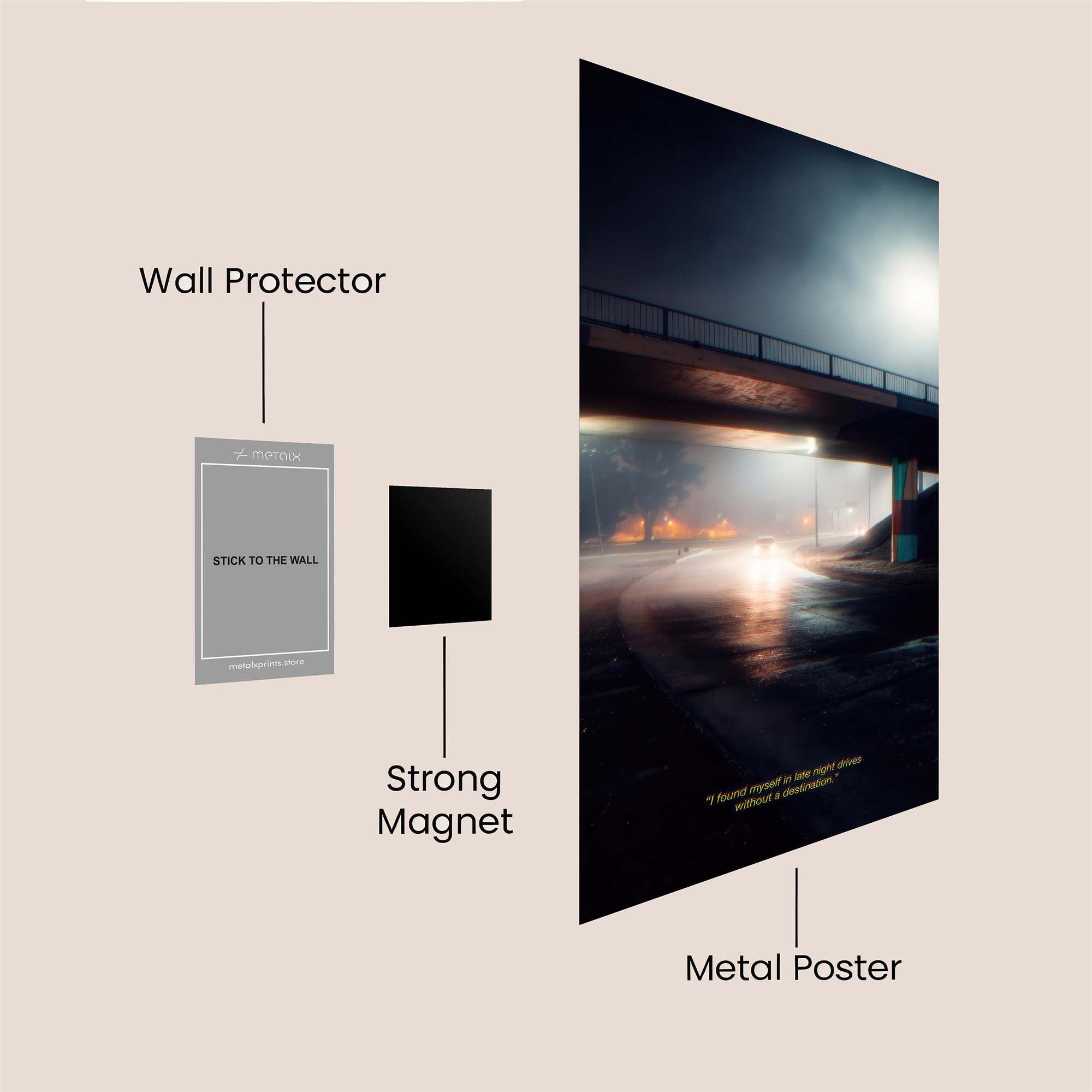 Moonlit Mystery Safe Wall Magnetic / M