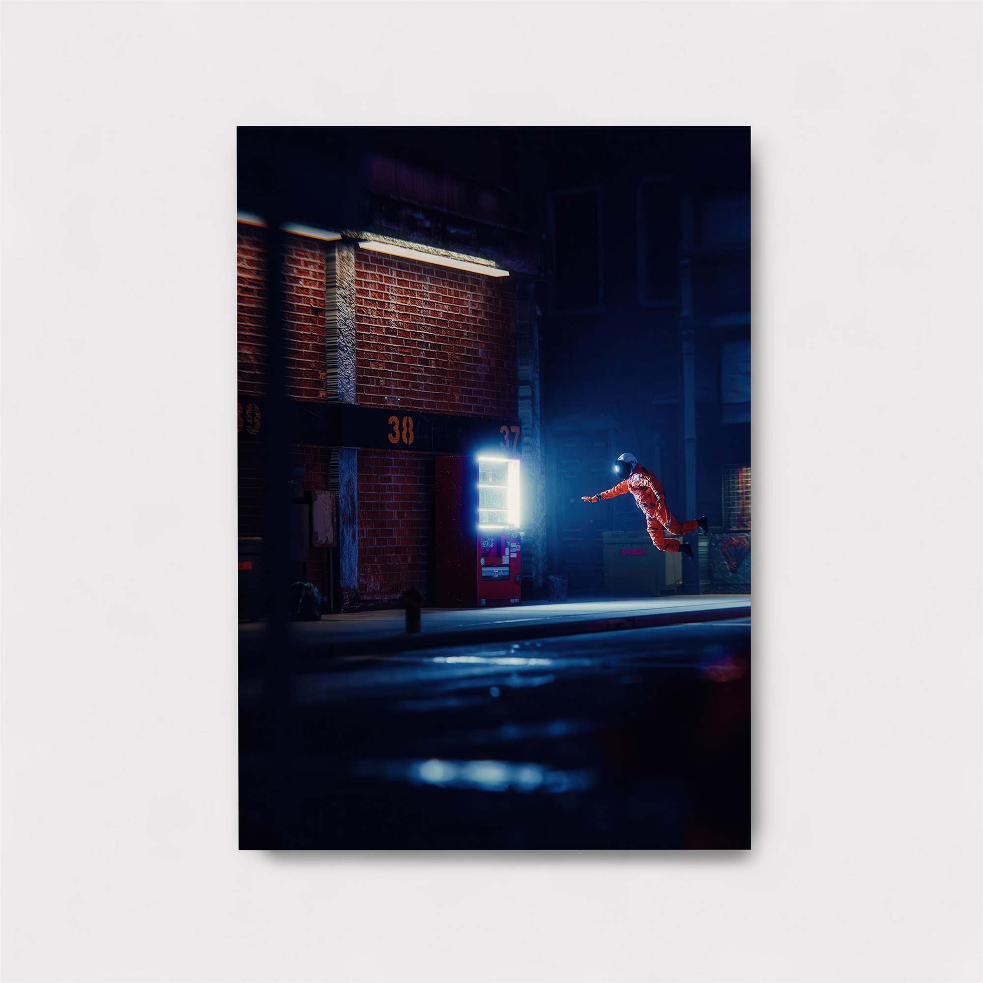 Astronaut Leap Safe Wall Magnetic / M