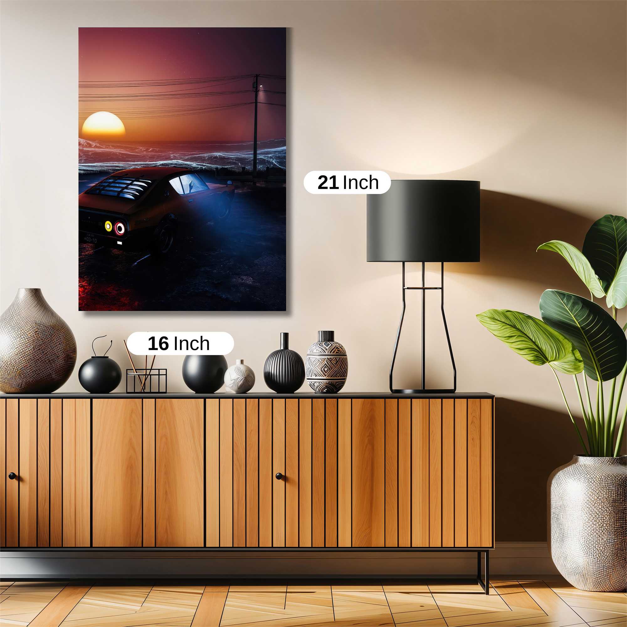 Sunset Solitude Safe Wall Magnetic / M