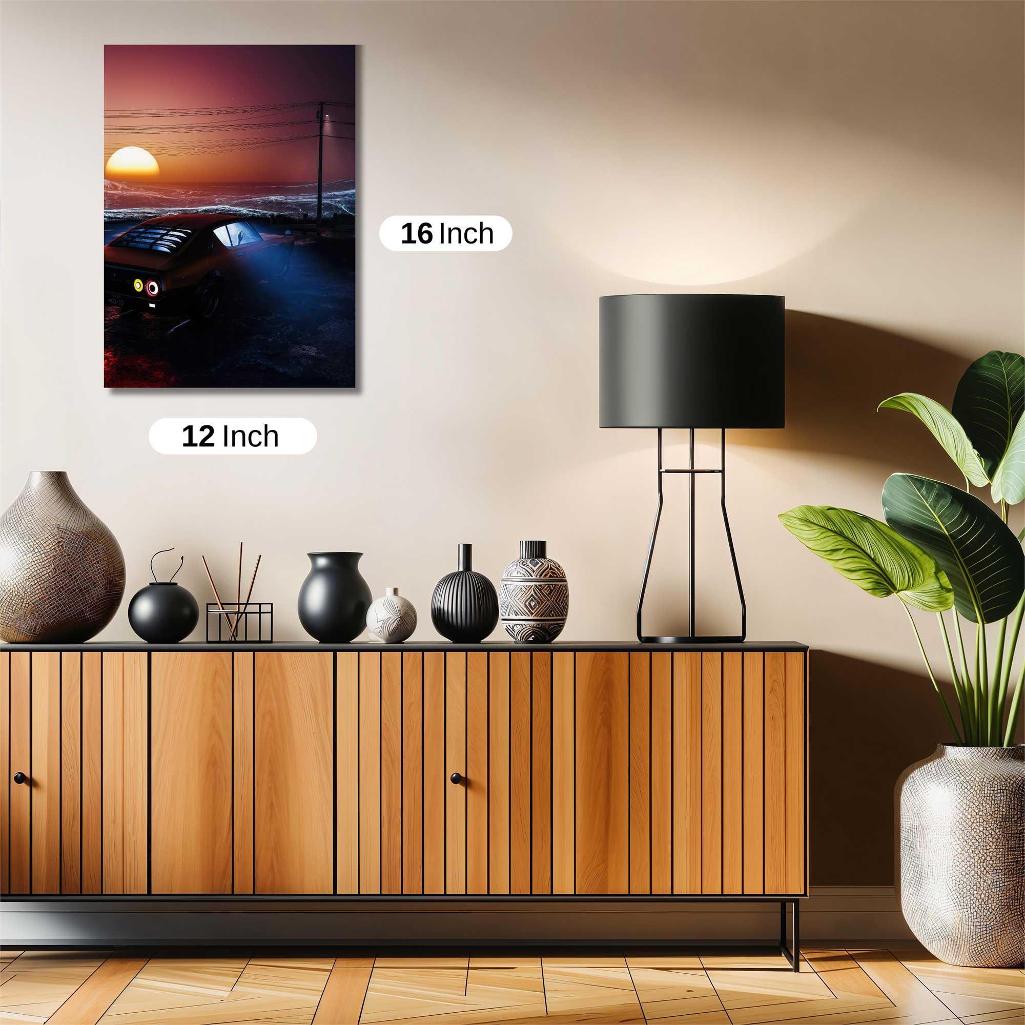 Sunset Solitude Safe Wall Magnetic / M