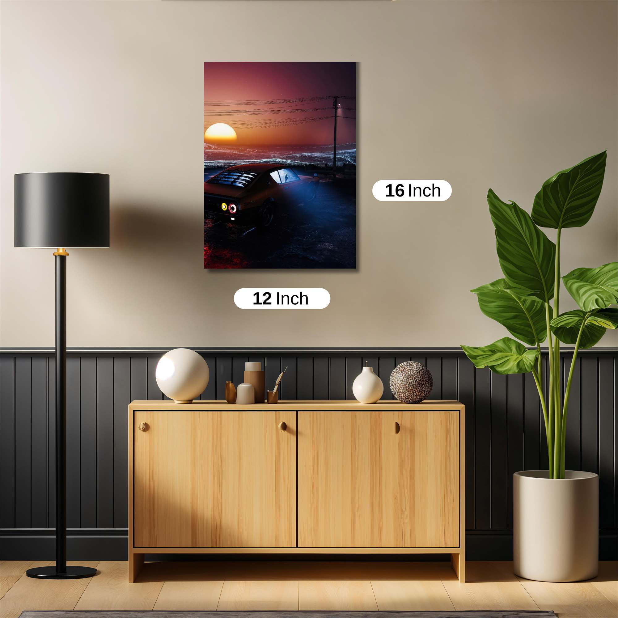 Sunset Solitude Safe Wall Magnetic / M