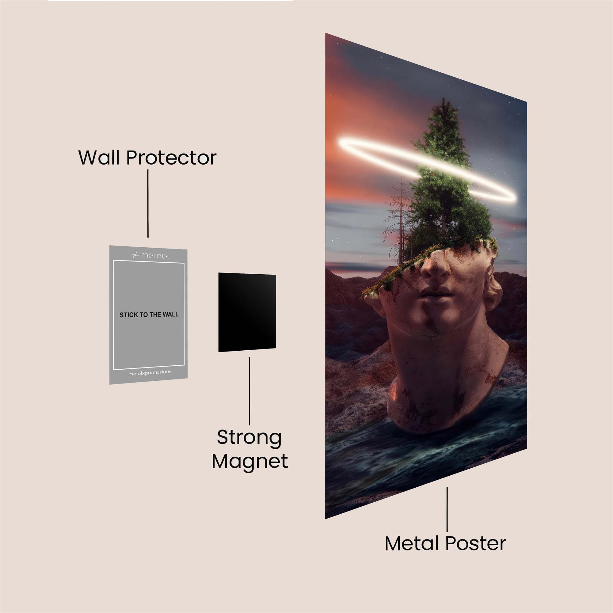 Nature Halo Safe Wall Magnetic / M