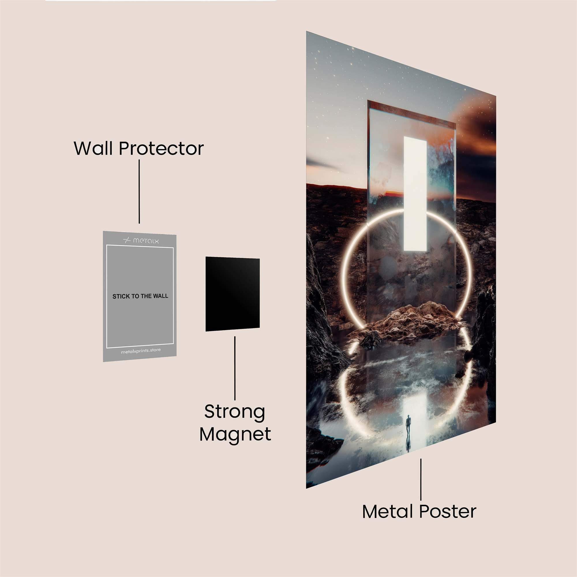 Portal Serene Safe Wall Magnetic / M