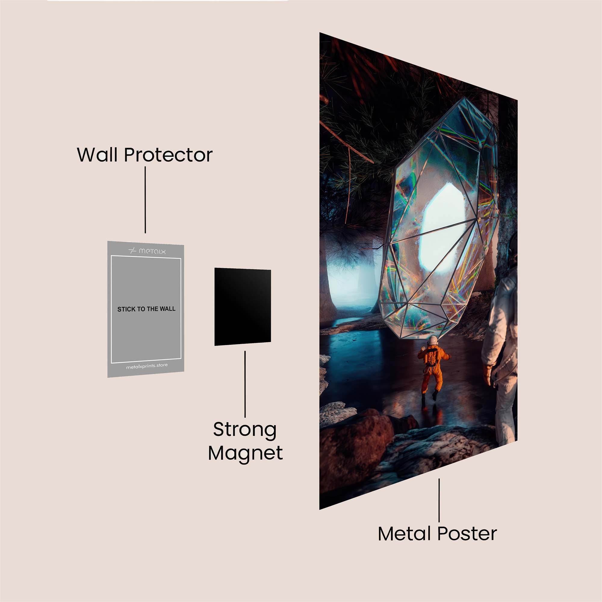Crystal Odyssey Safe Wall Magnetic / M