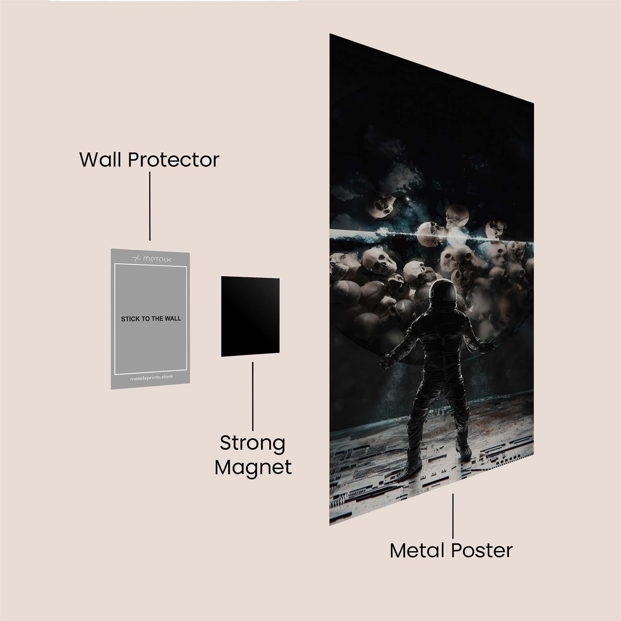 SkullSphere Safe Wall Magnetic / M
