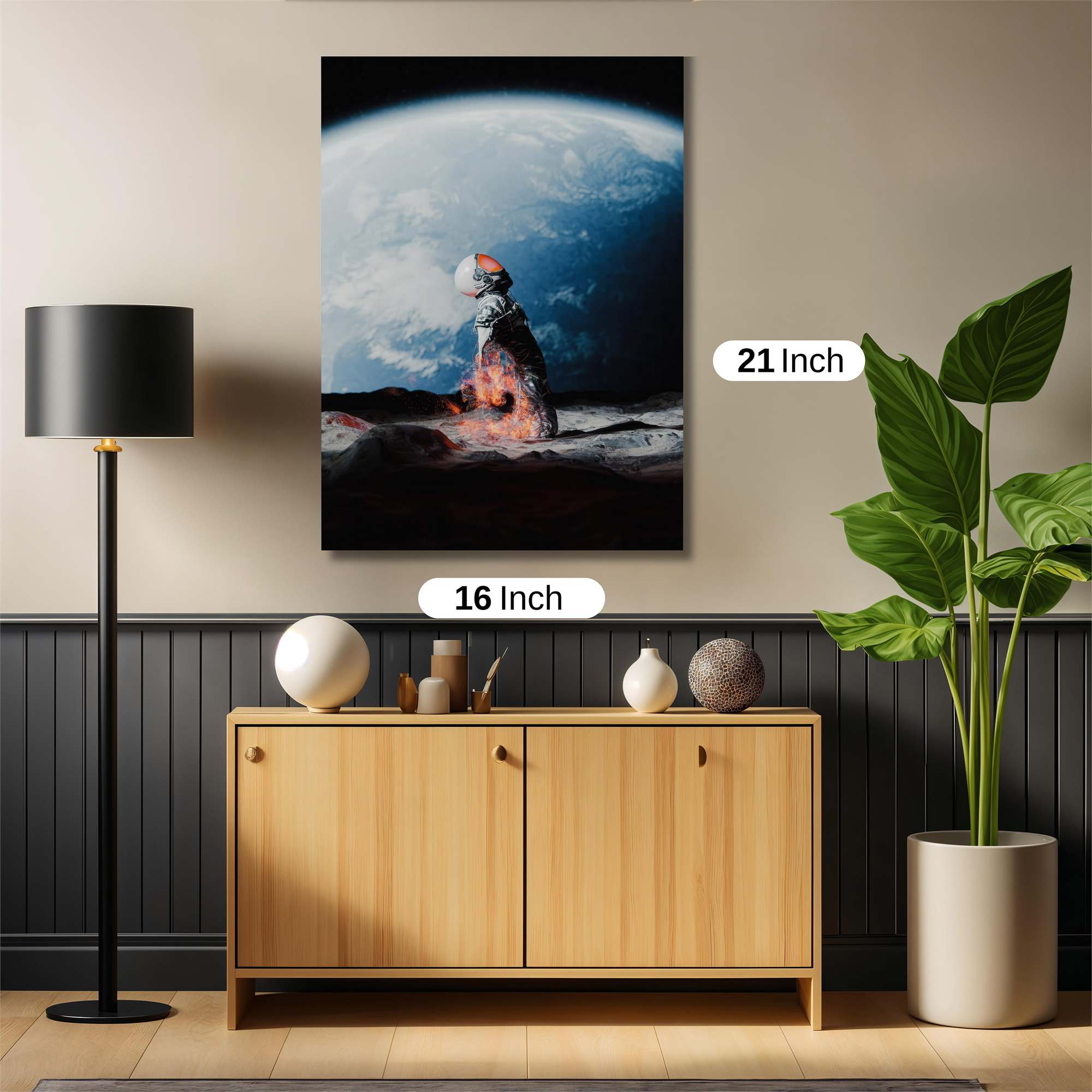 Astronaut Solitude Safe Wall Magnetic / M