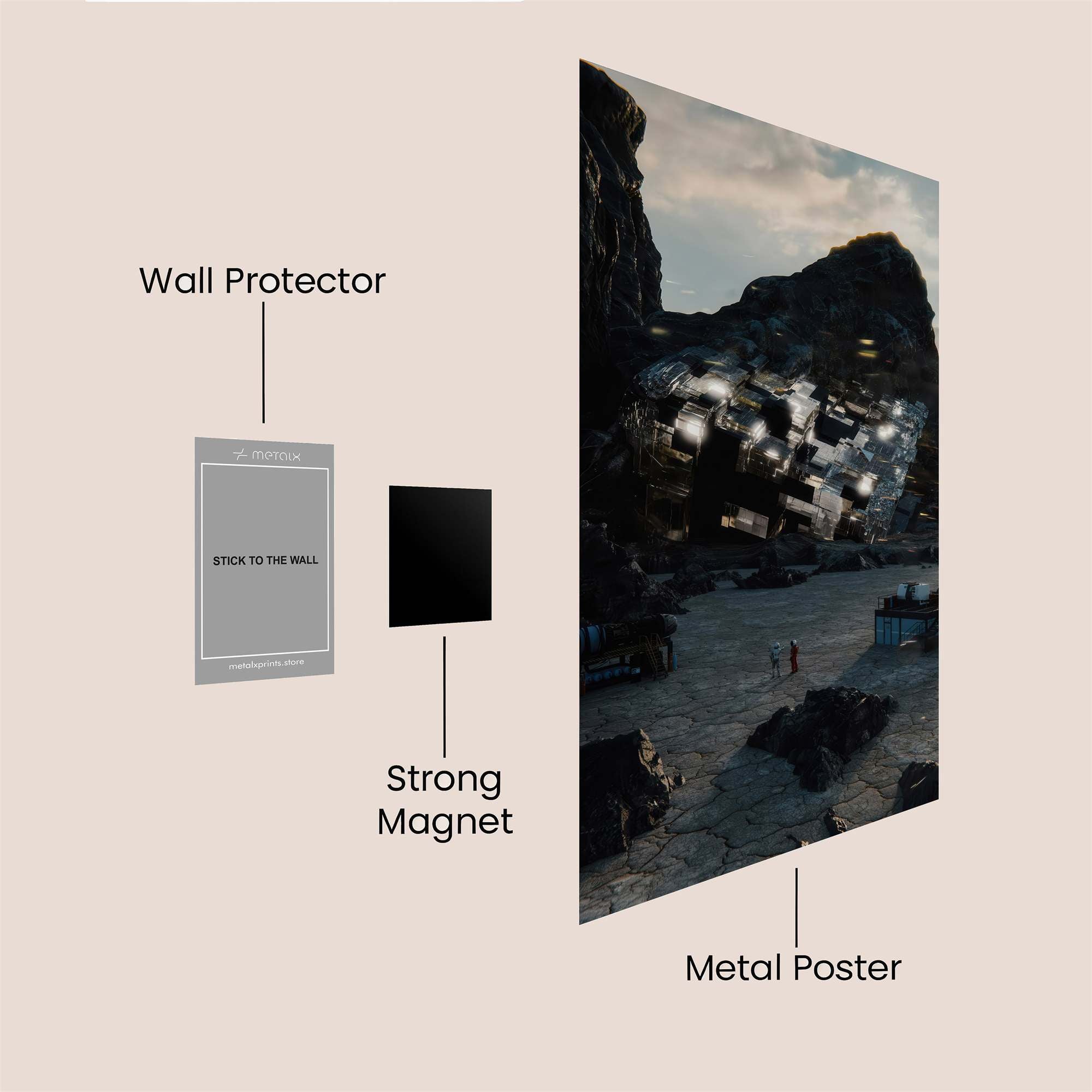 Monolith Mystery Safe Wall Magnetic / M