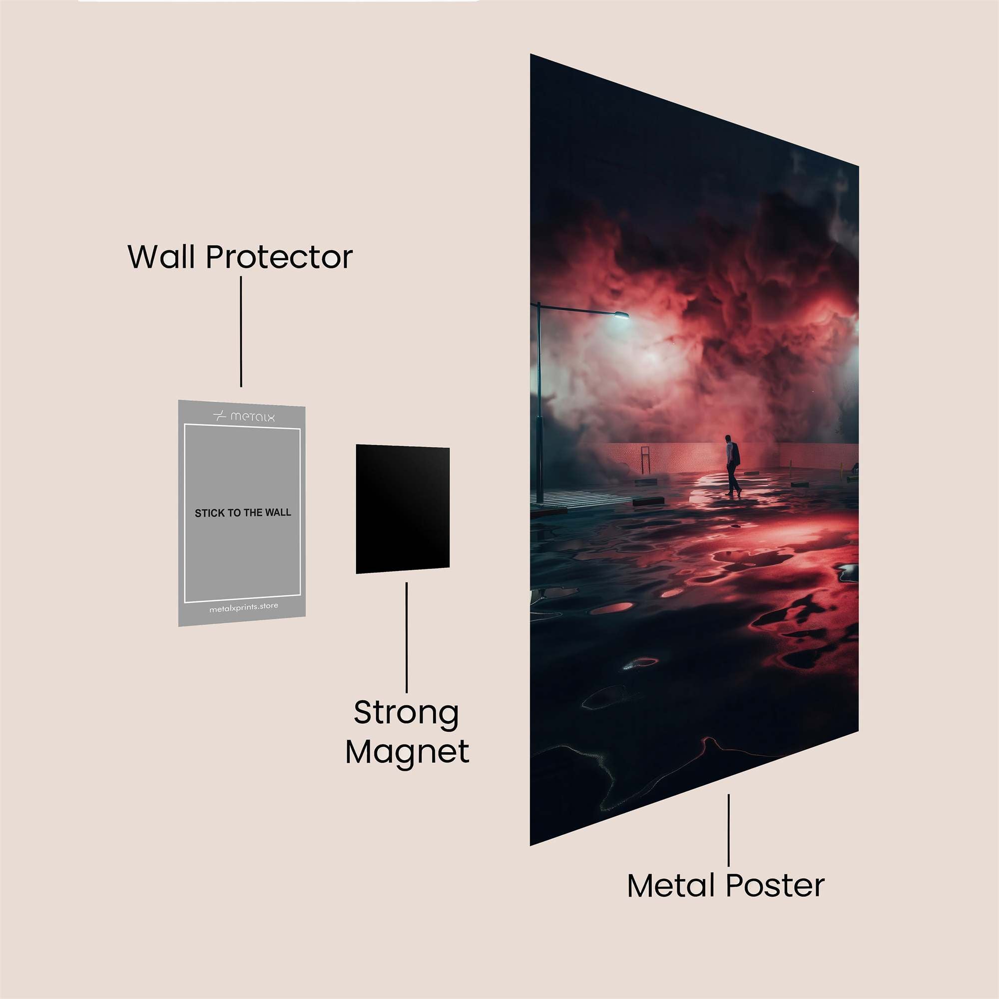Stormy Solitude Safe Wall Magnetic / M