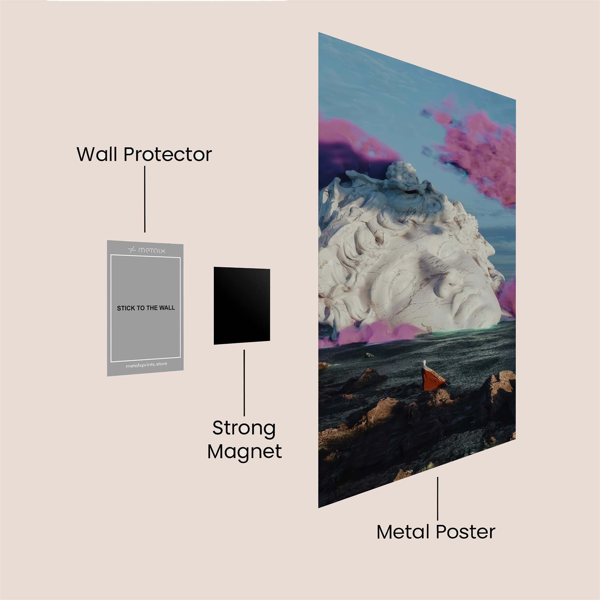 Apollo Dreamscape Safe Wall Magnetic / M