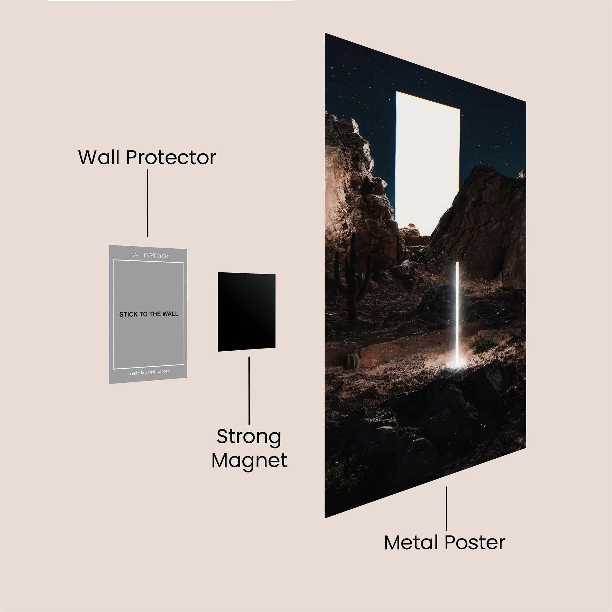 Portal Serenity Safe Wall Magnetic / M