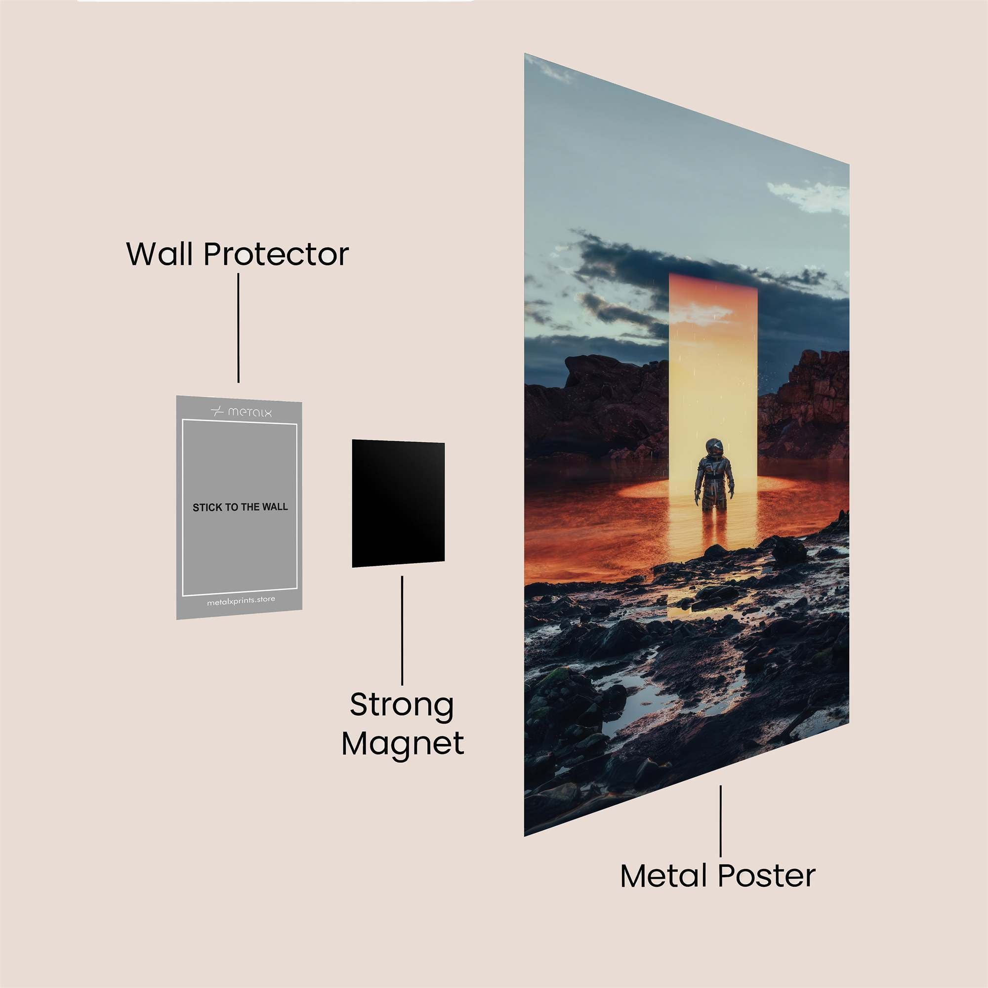 Portal Serene Safe Wall Magnetic / M