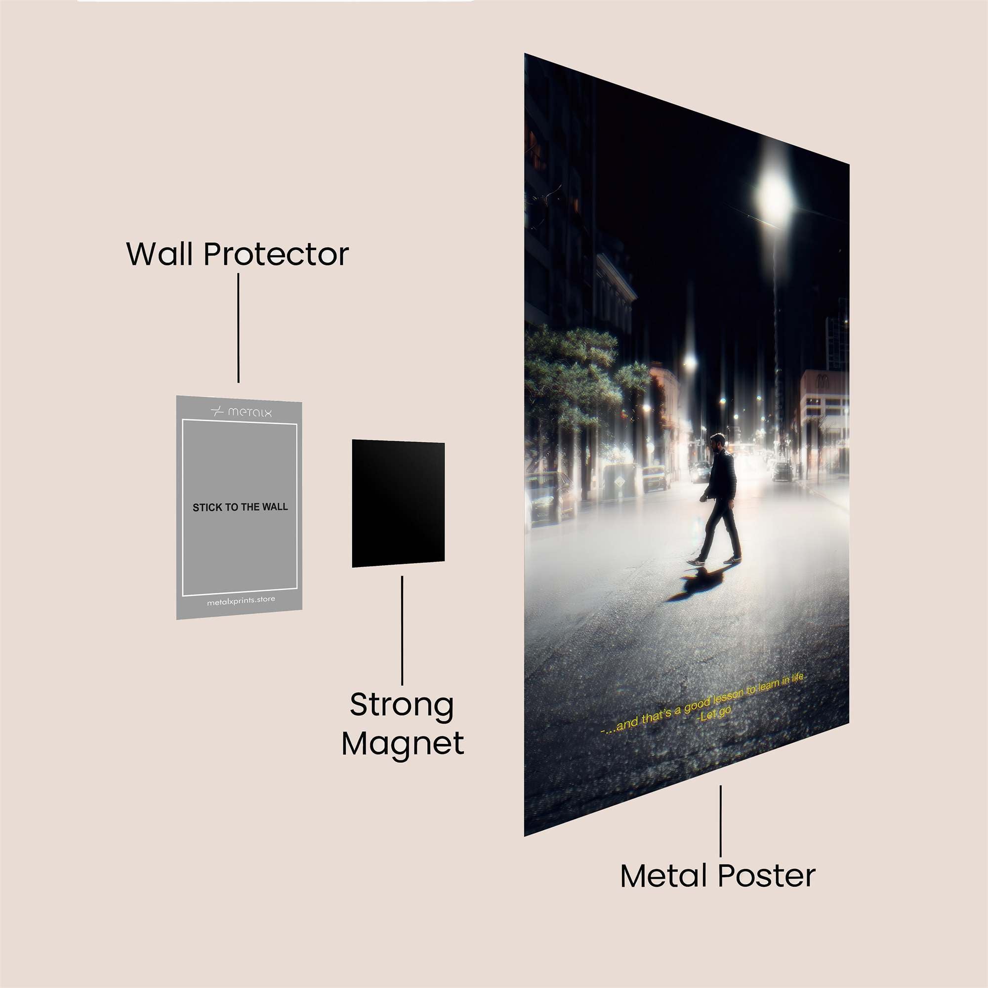Night Solitude Safe Wall Magnetic / M