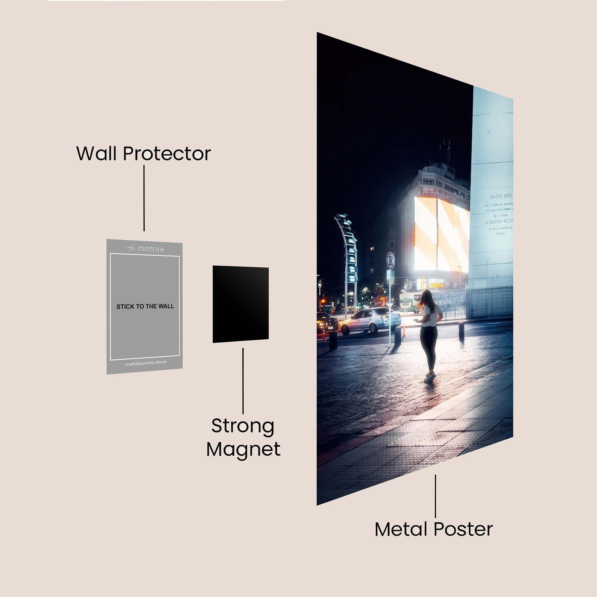 City Glow Safe Wall Magnetic / M