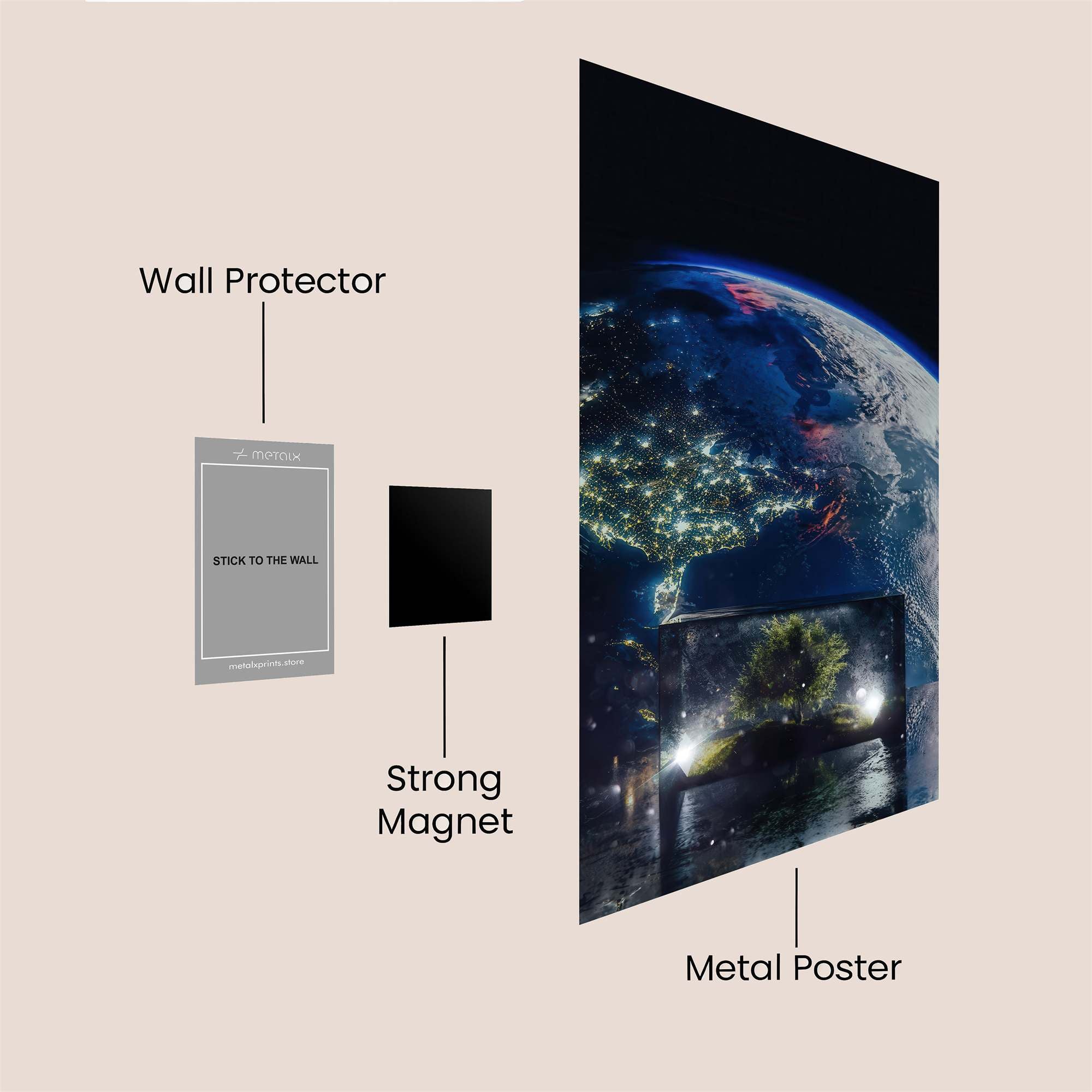 Earth Serenity Safe Wall Magnetic / M
