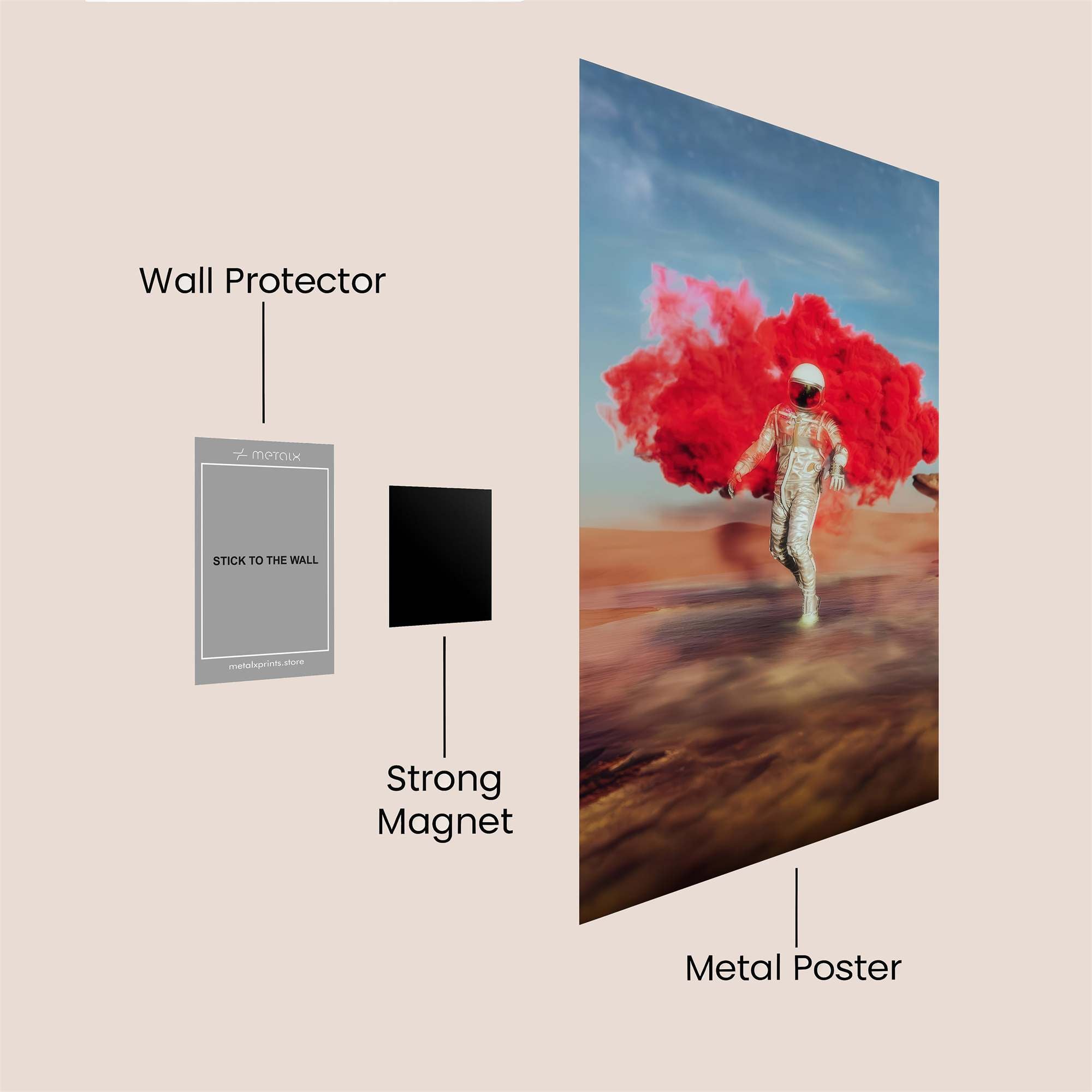 Astronaut Blaze Safe Wall Magnetic / M