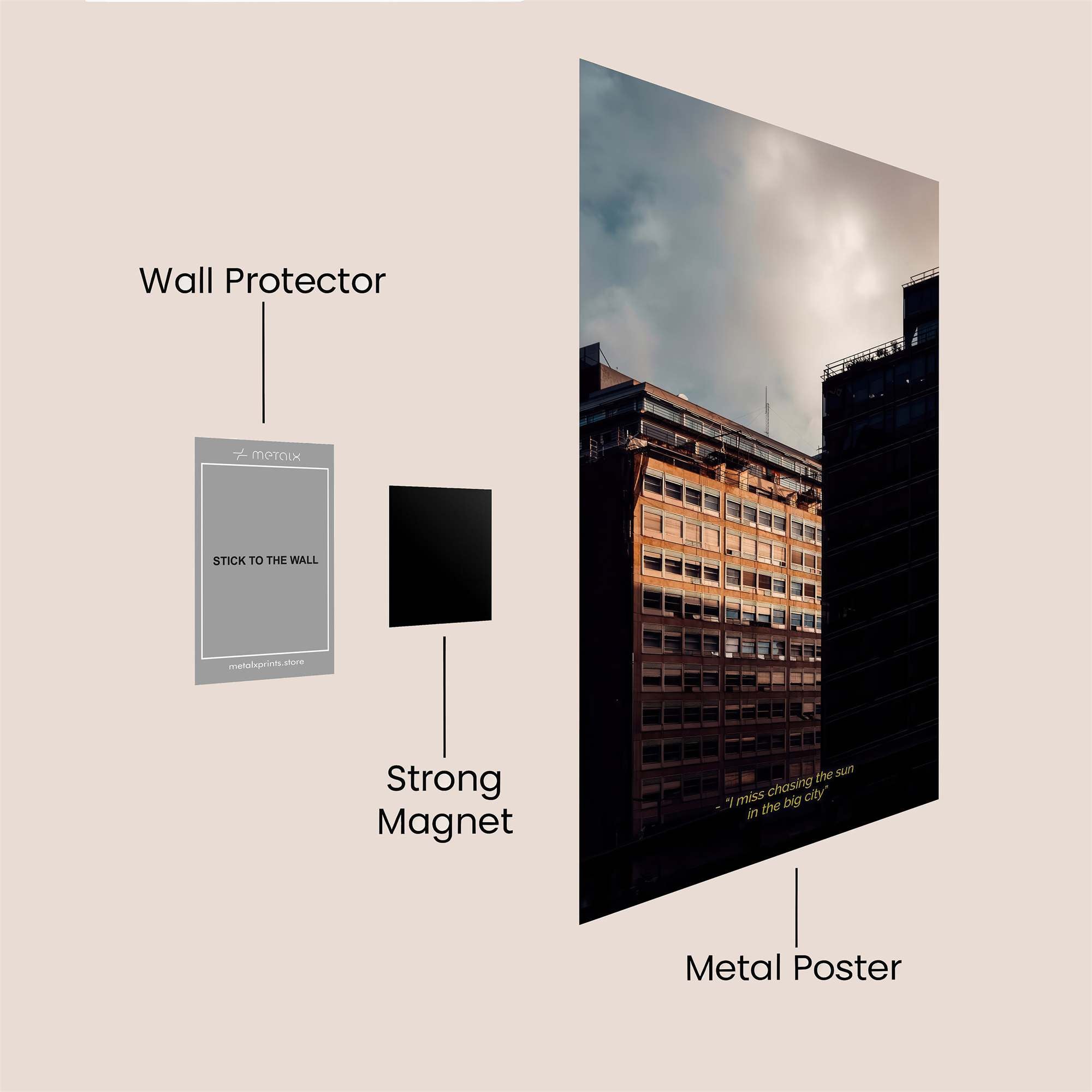 Urban Dusk Safe Wall Magnetic / M