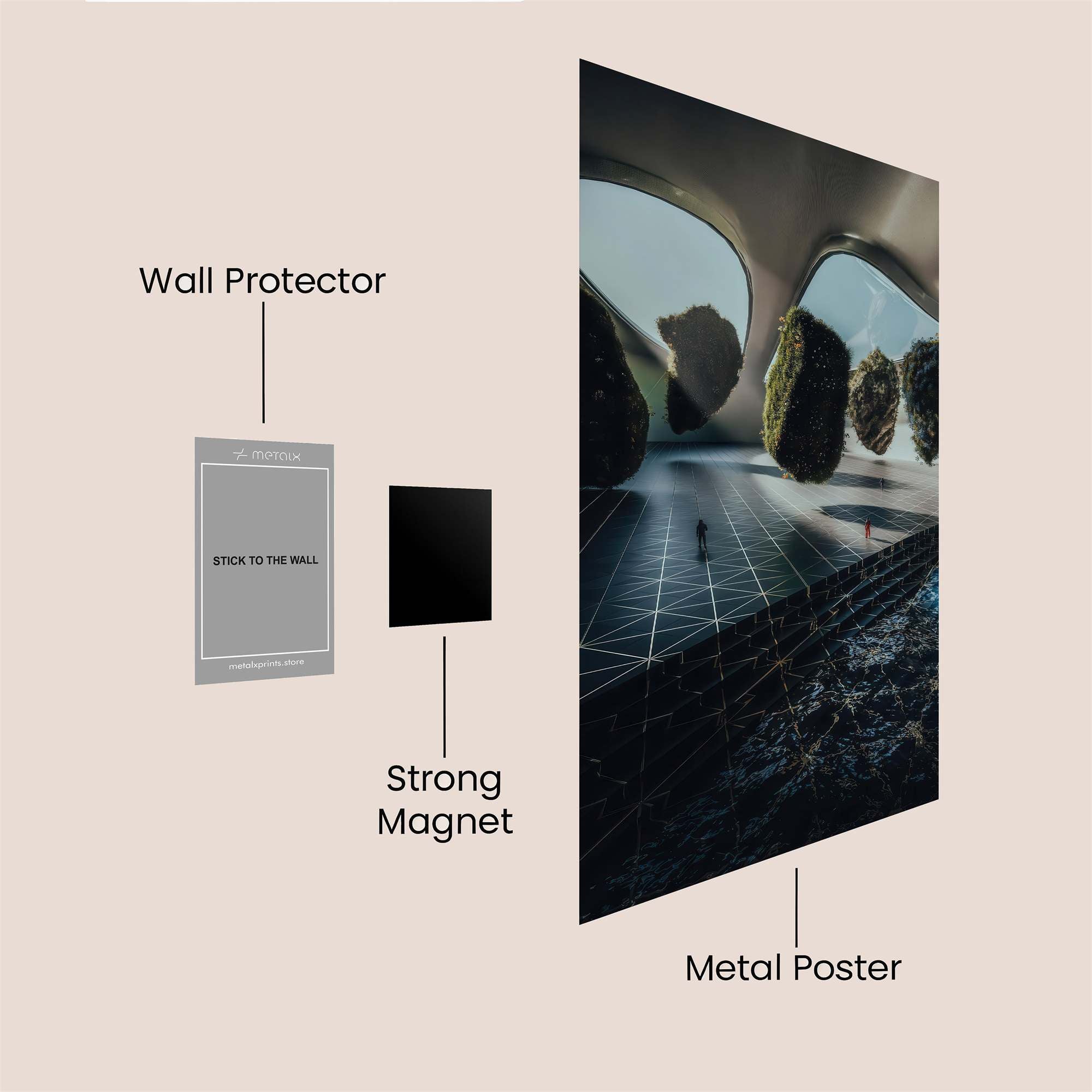 Floating Serenity Safe Wall Magnetic / M