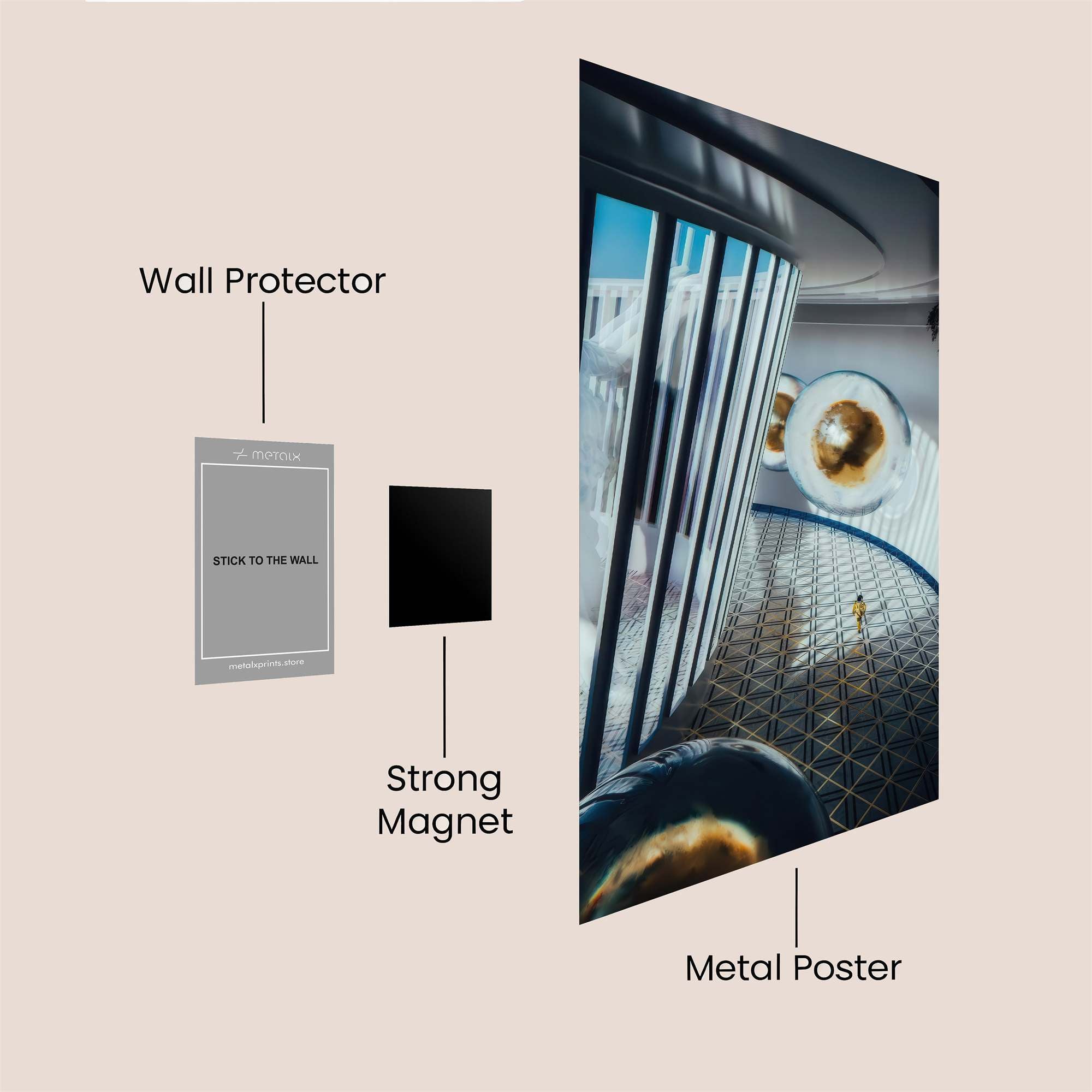 Sphere Serenity Safe Wall Magnetic / M