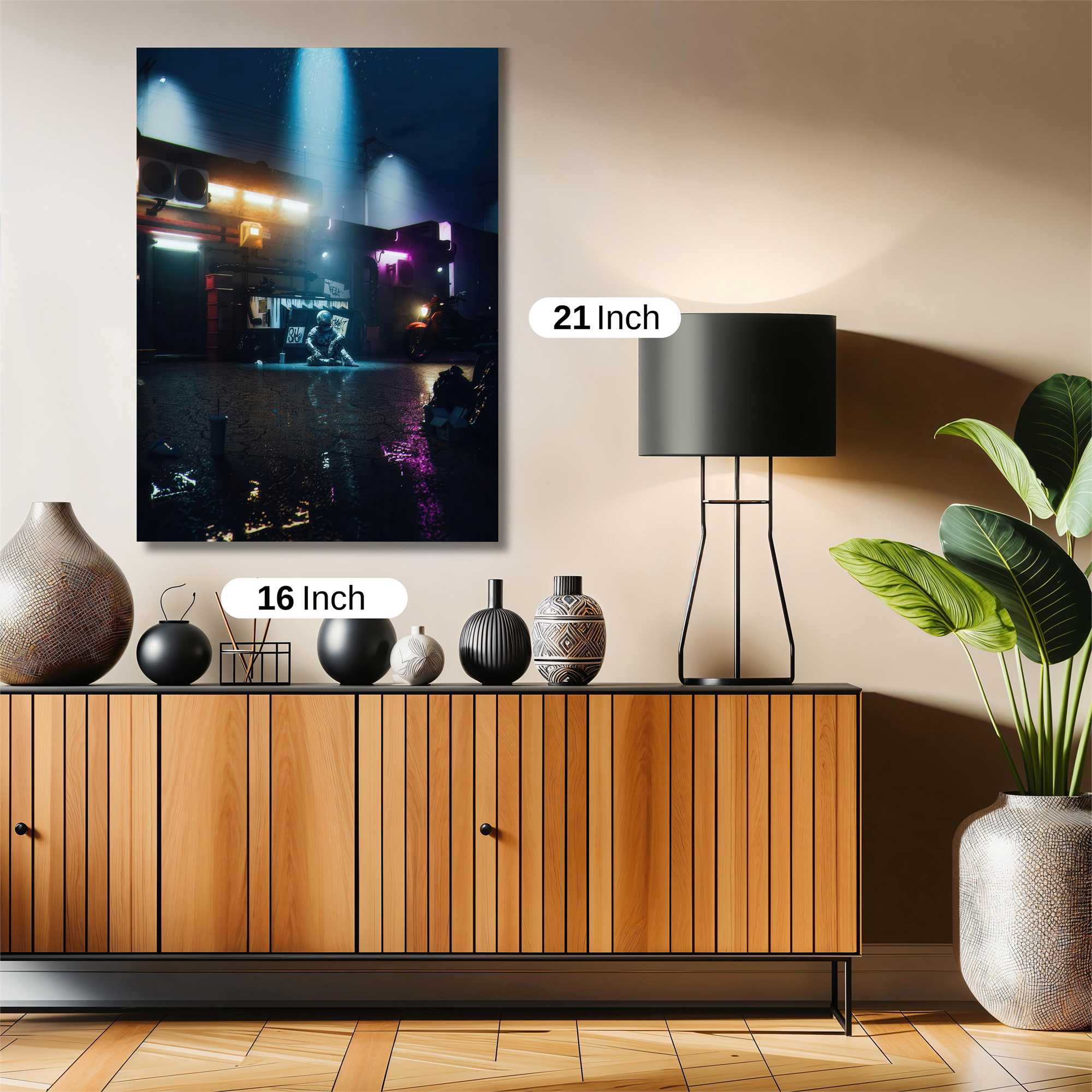 Neon Solitude Safe Wall Magnetic / M