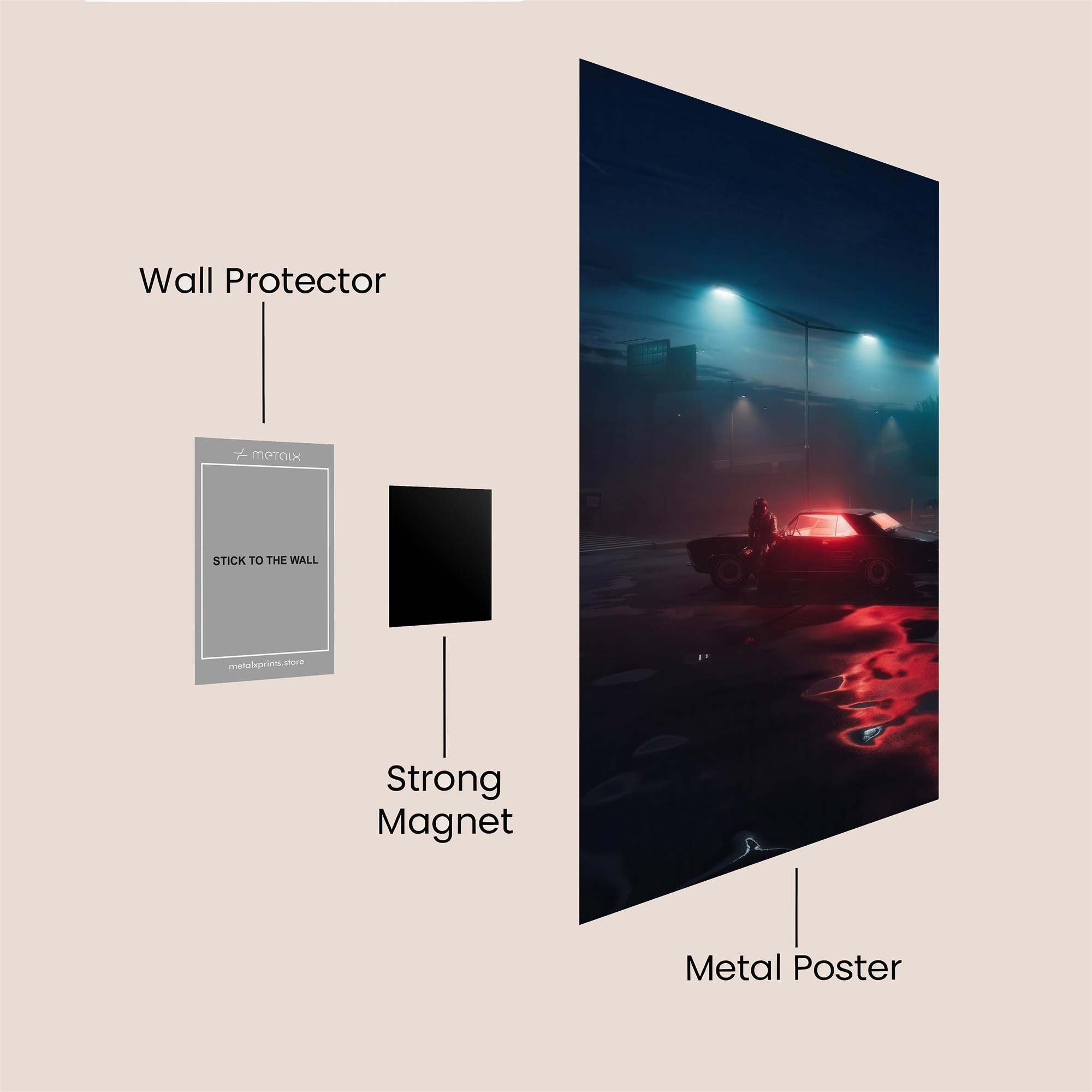 Night Pursuit Safe Wall Magnetic / M