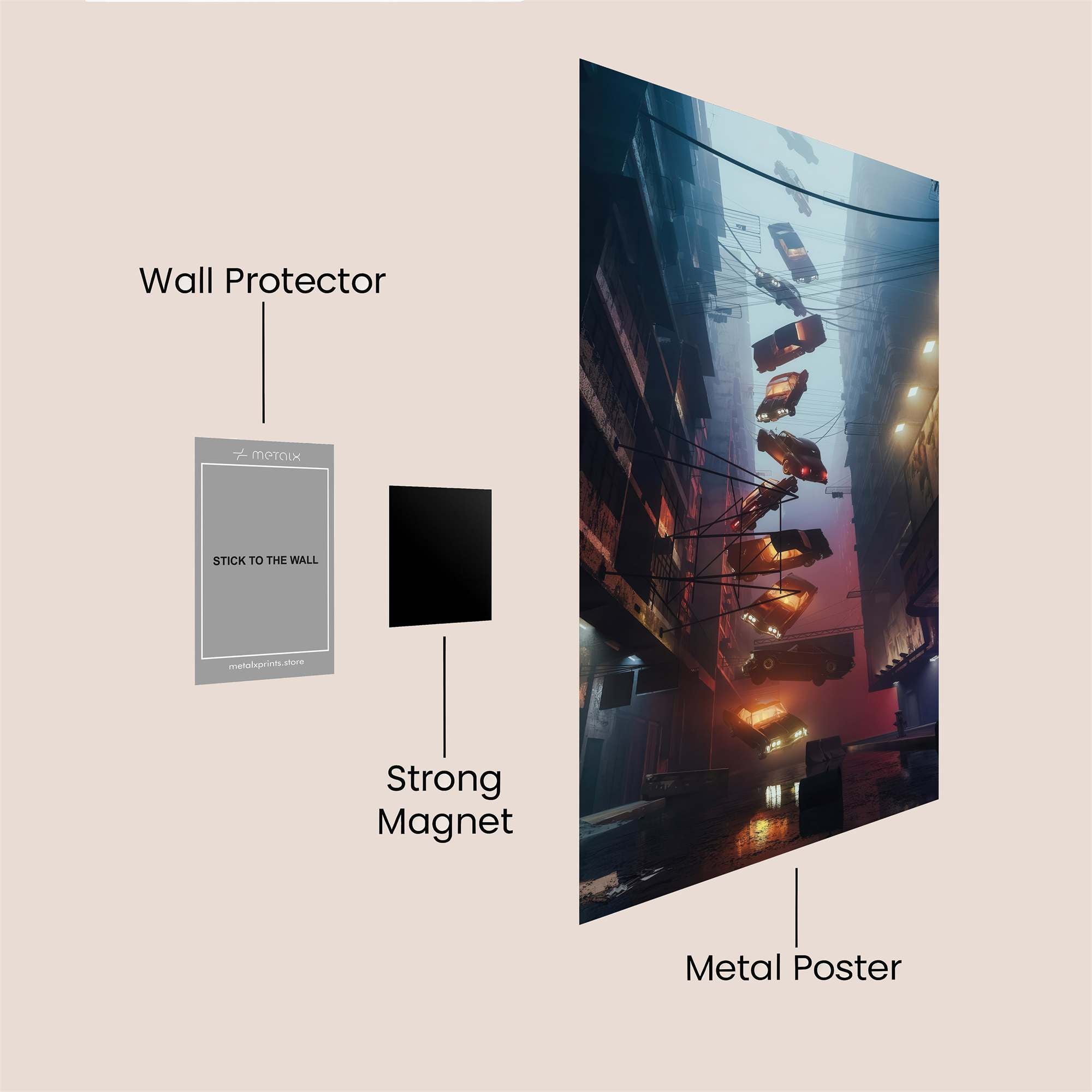 Cyberpunk Chaos Safe Wall Magnetic / M