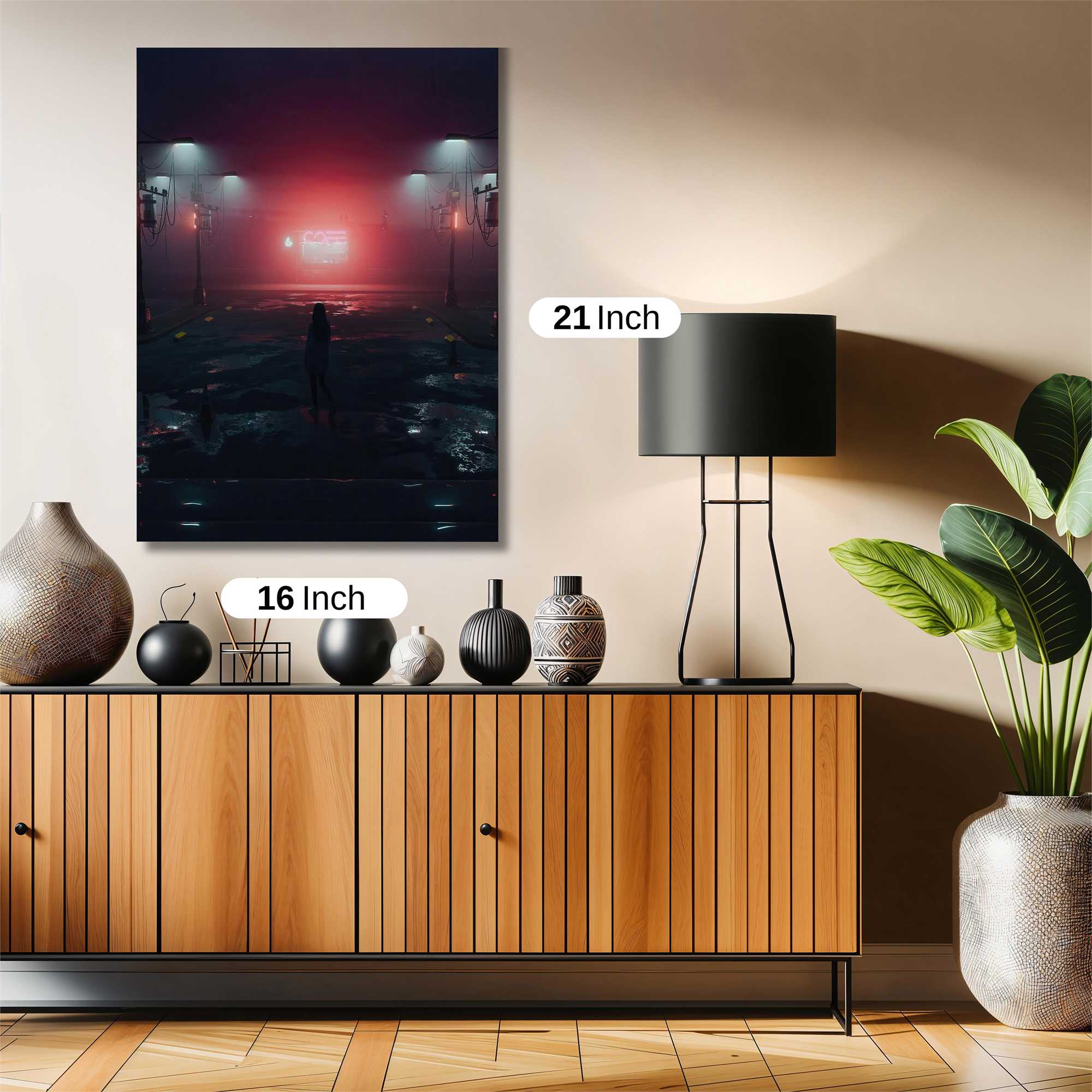 Neon Solitude Safe Wall Magnetic / M