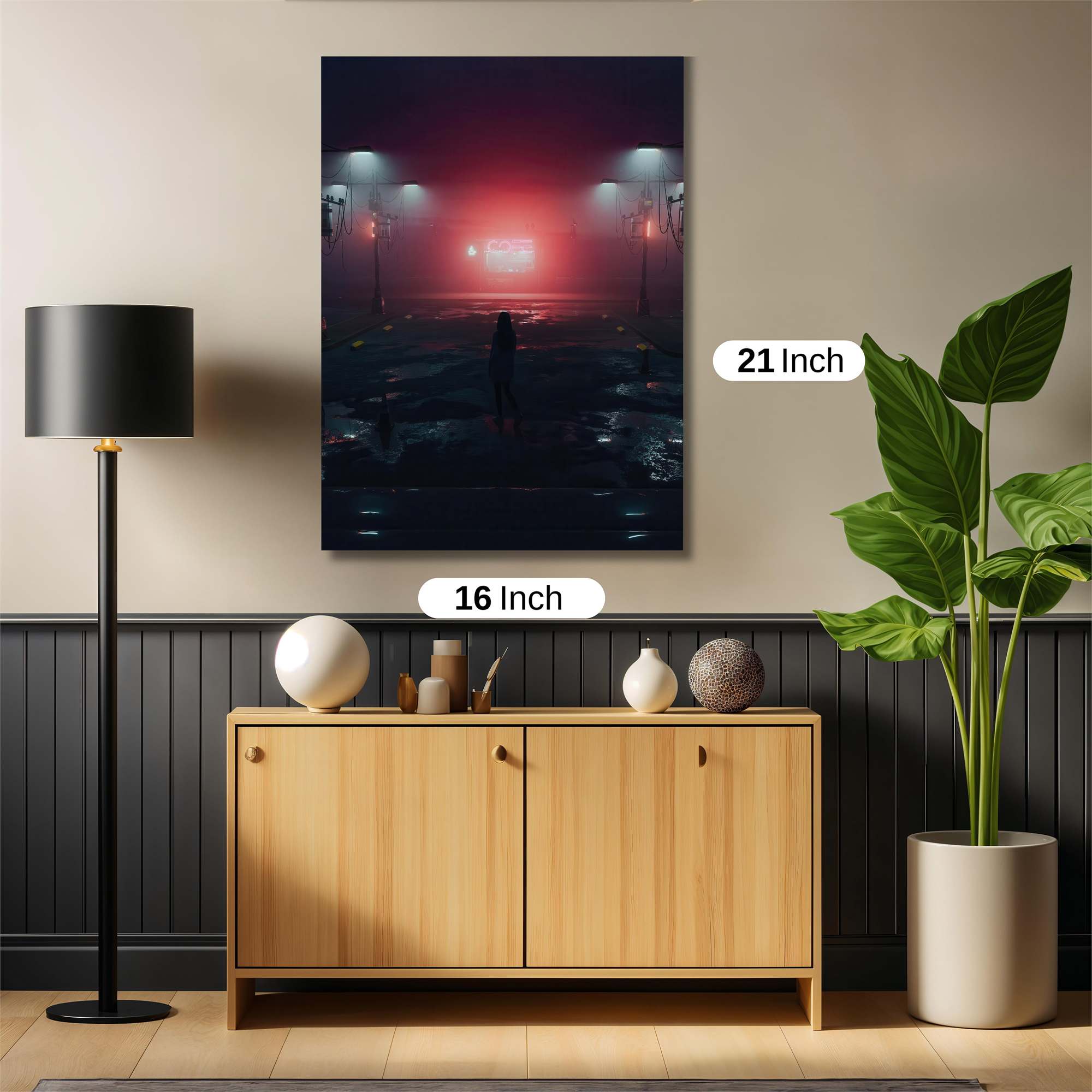 Neon Solitude Safe Wall Magnetic / M