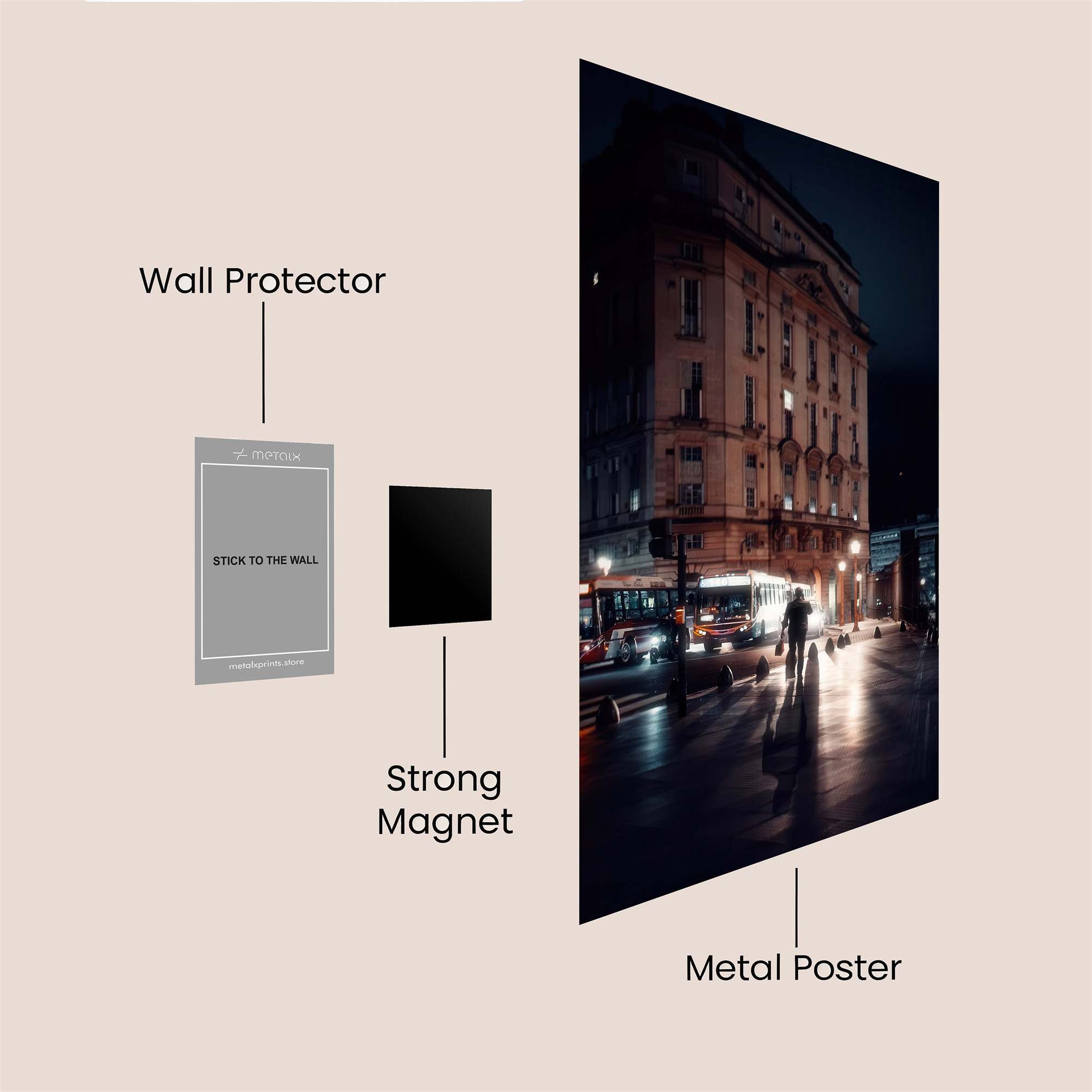 NightWhisper Safe Wall Magnetic / M