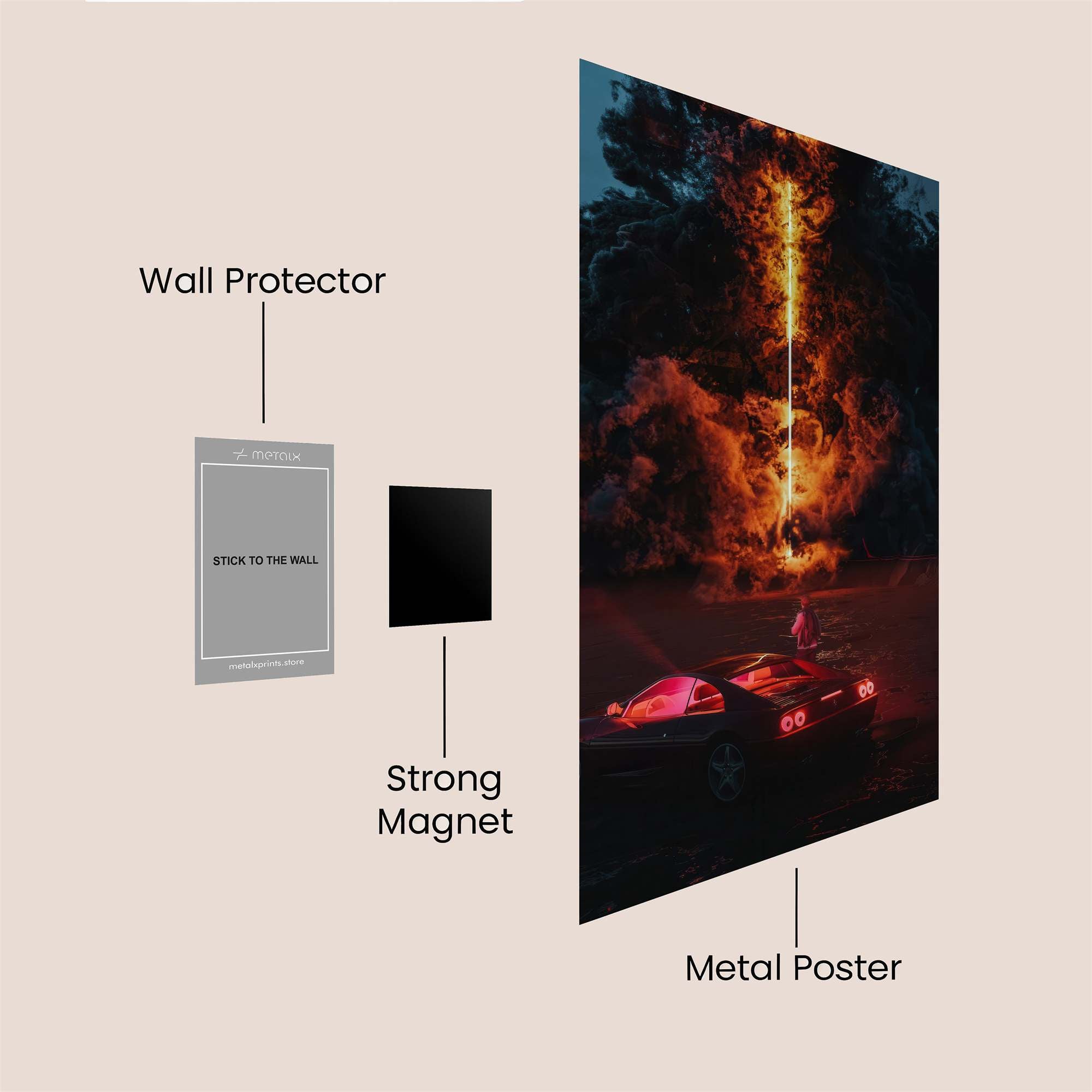 Volcano Pursuit Safe Wall Magnetic / M