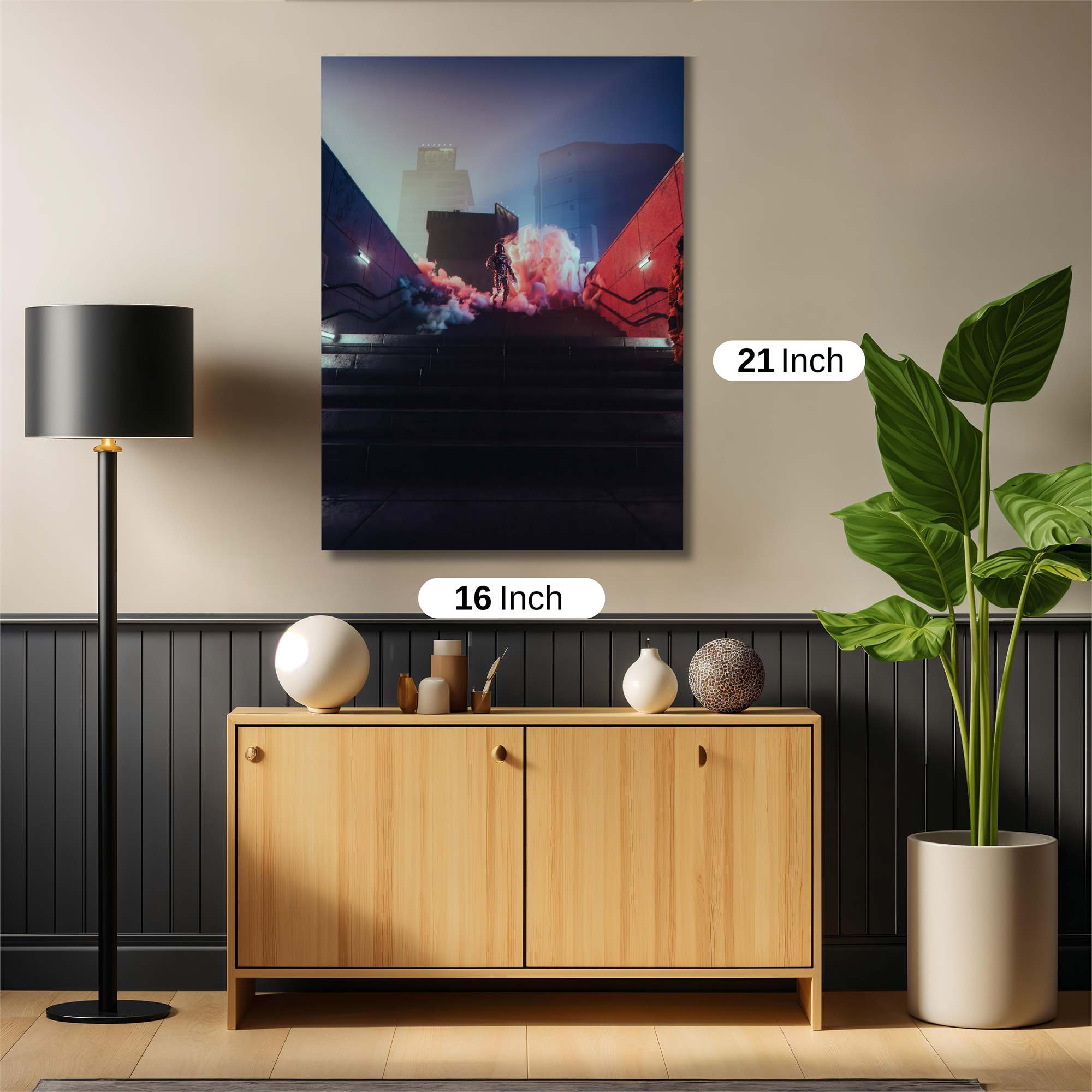 Neon Descent Safe Wall Magnetic / M