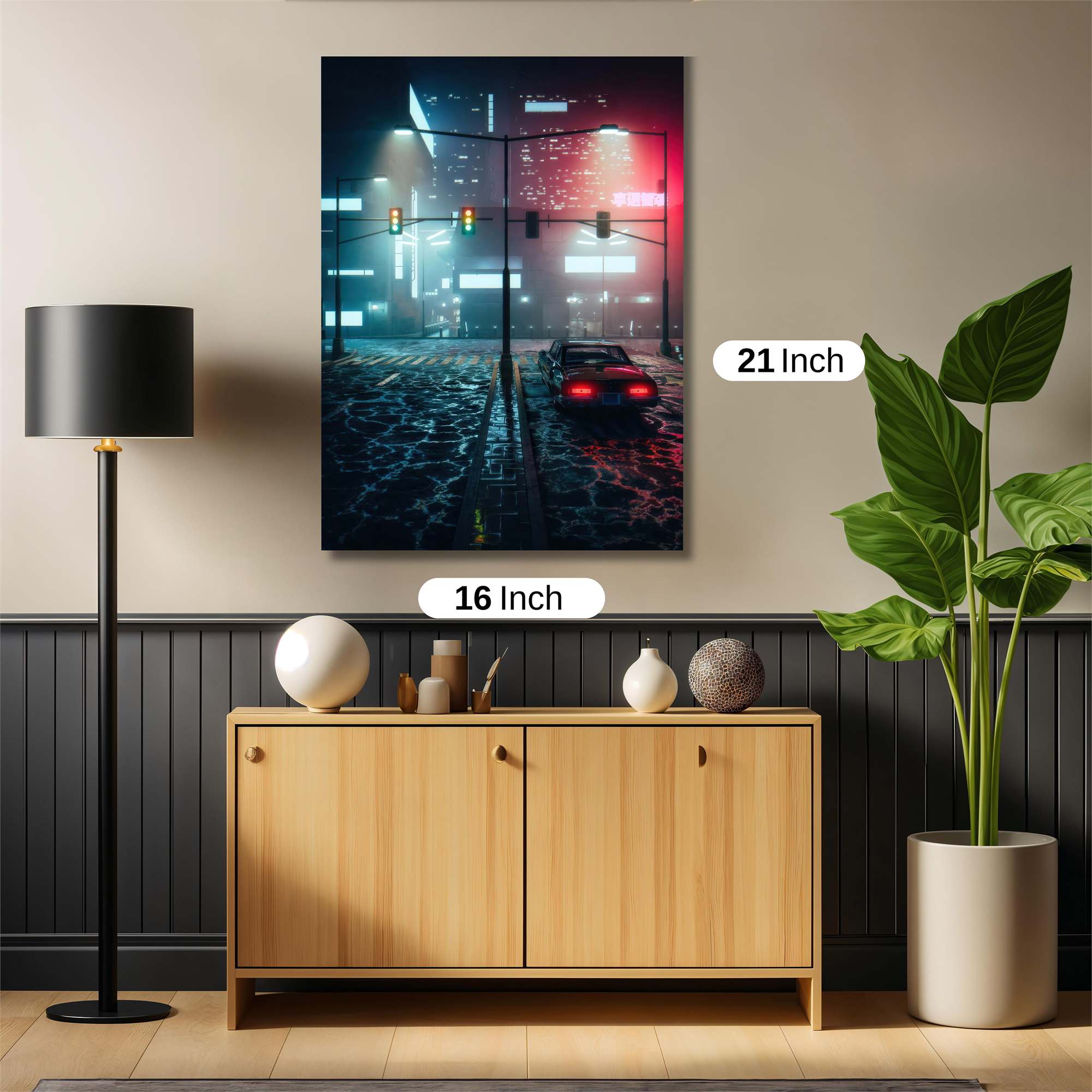 Neon Serenity Safe Wall Magnetic / M