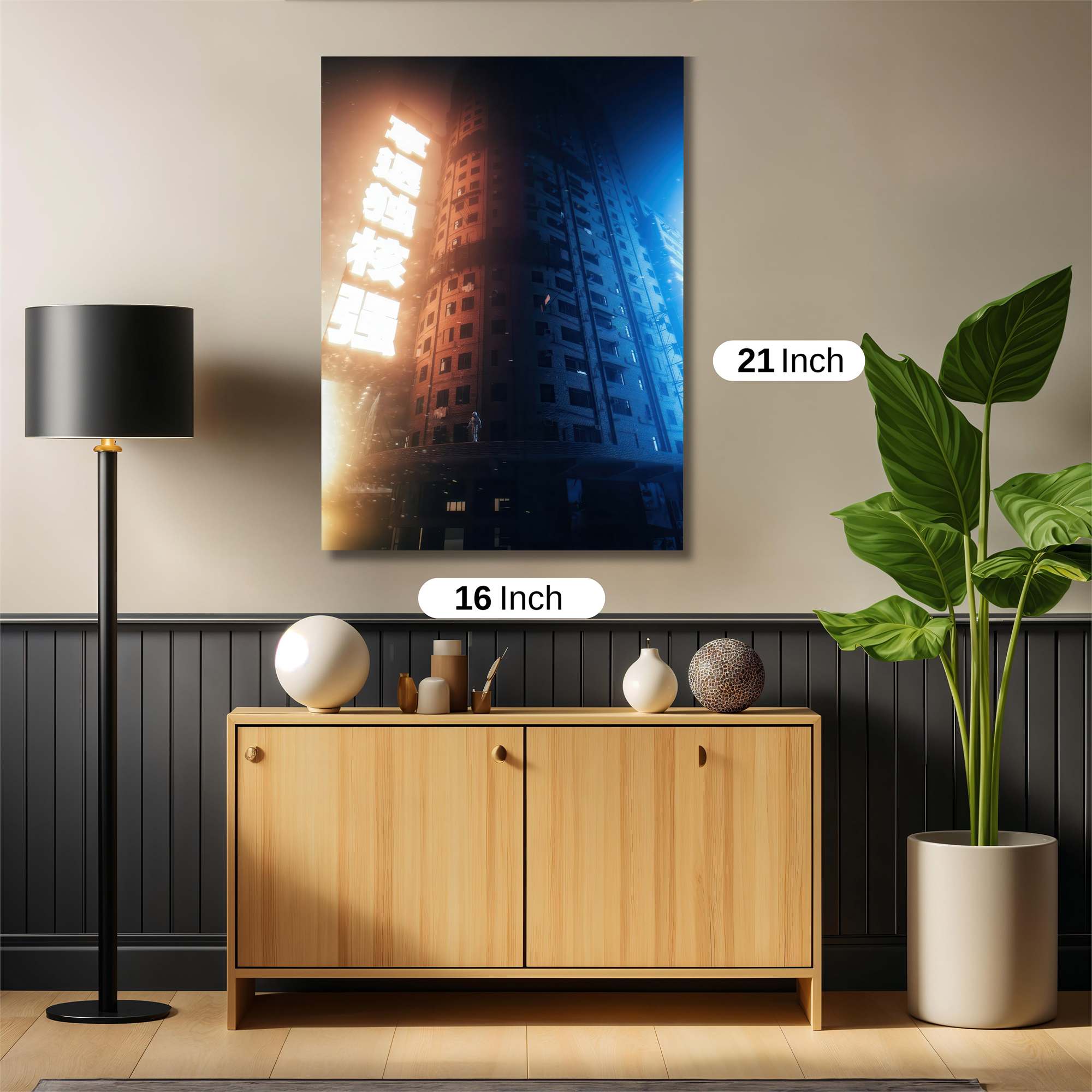 Neon Serenity Safe Wall Magnetic / M