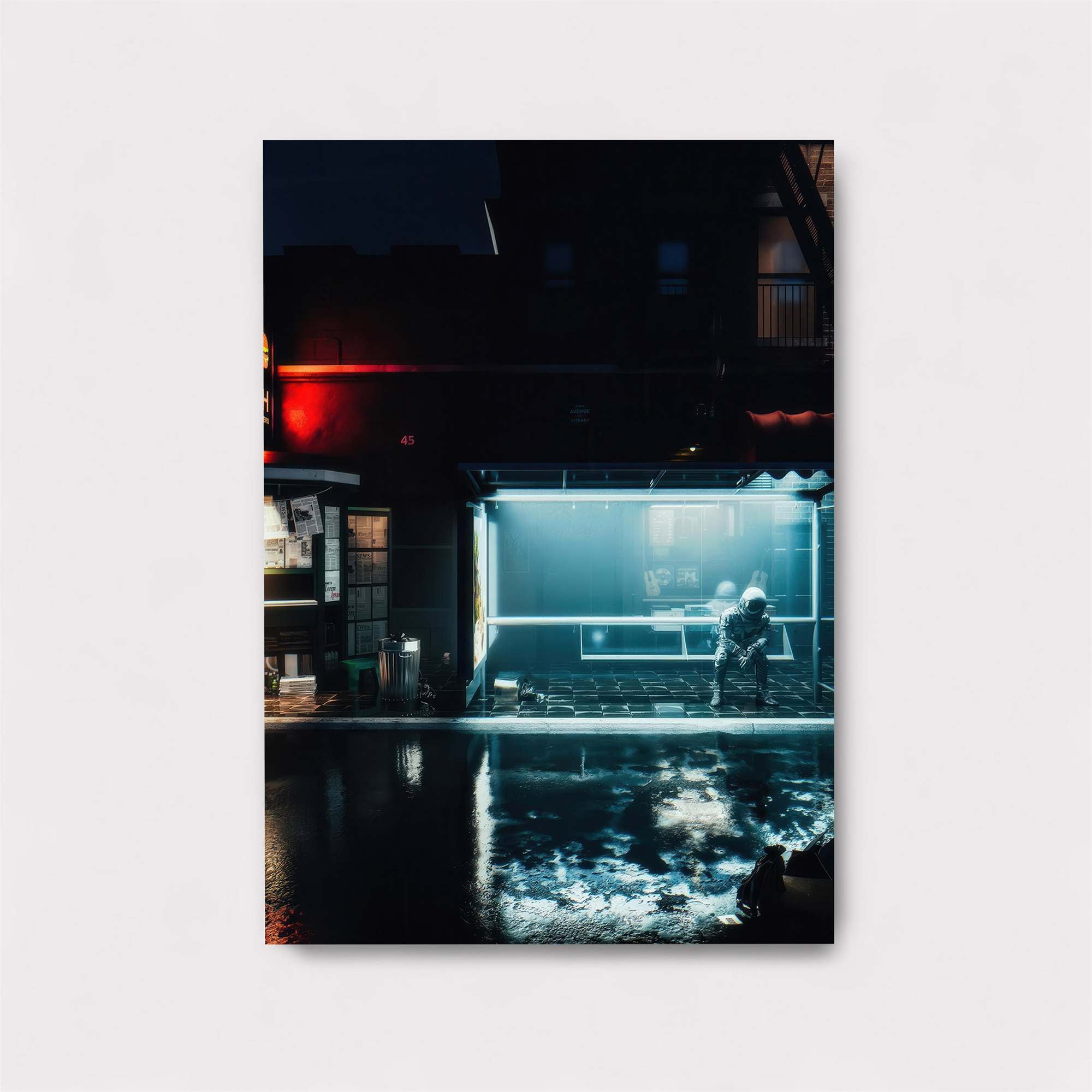 Neon Solitude Safe Wall Magnetic / M