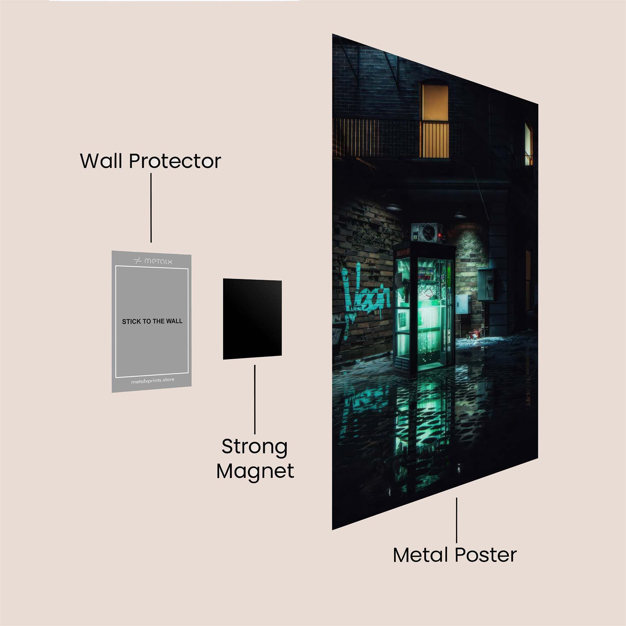 Neon Mystery Safe Wall Magnetic / M