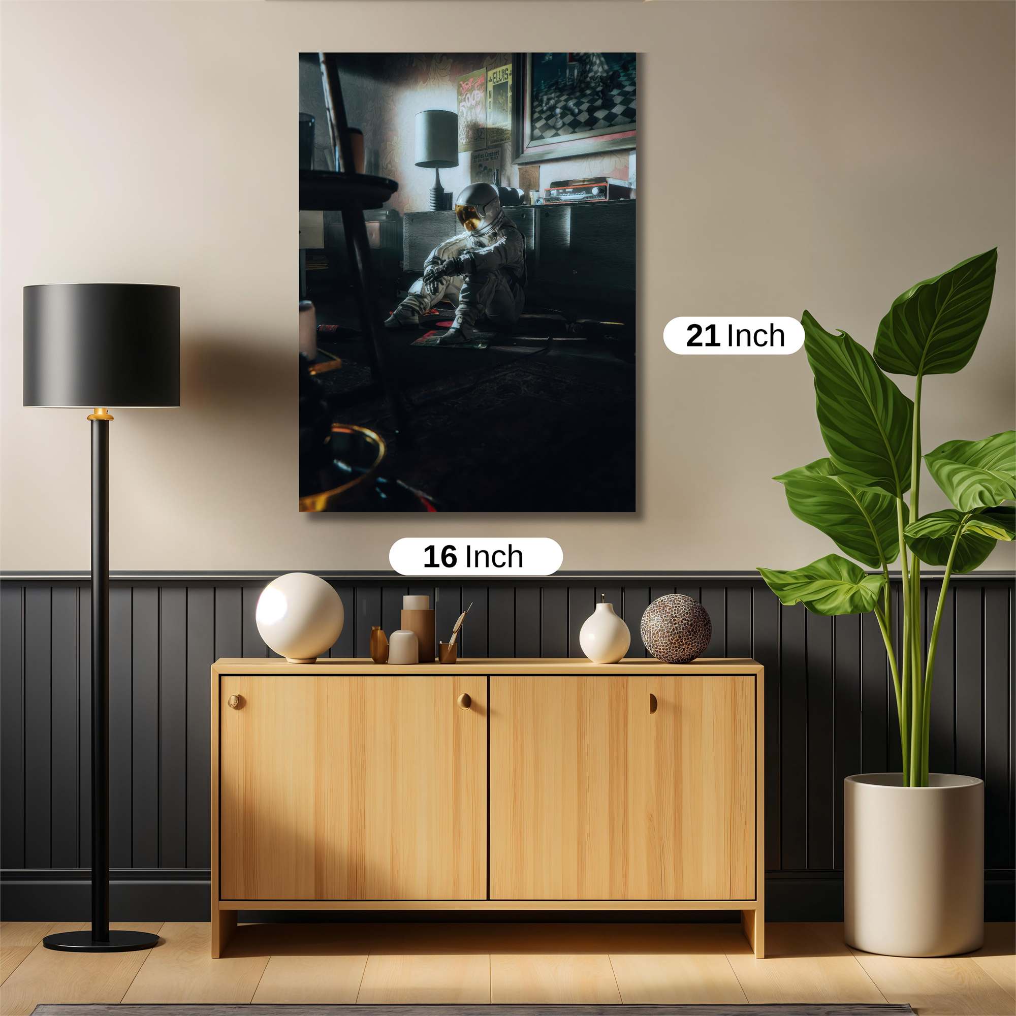 Astronaut Melancholy Safe Wall Magnetic / M