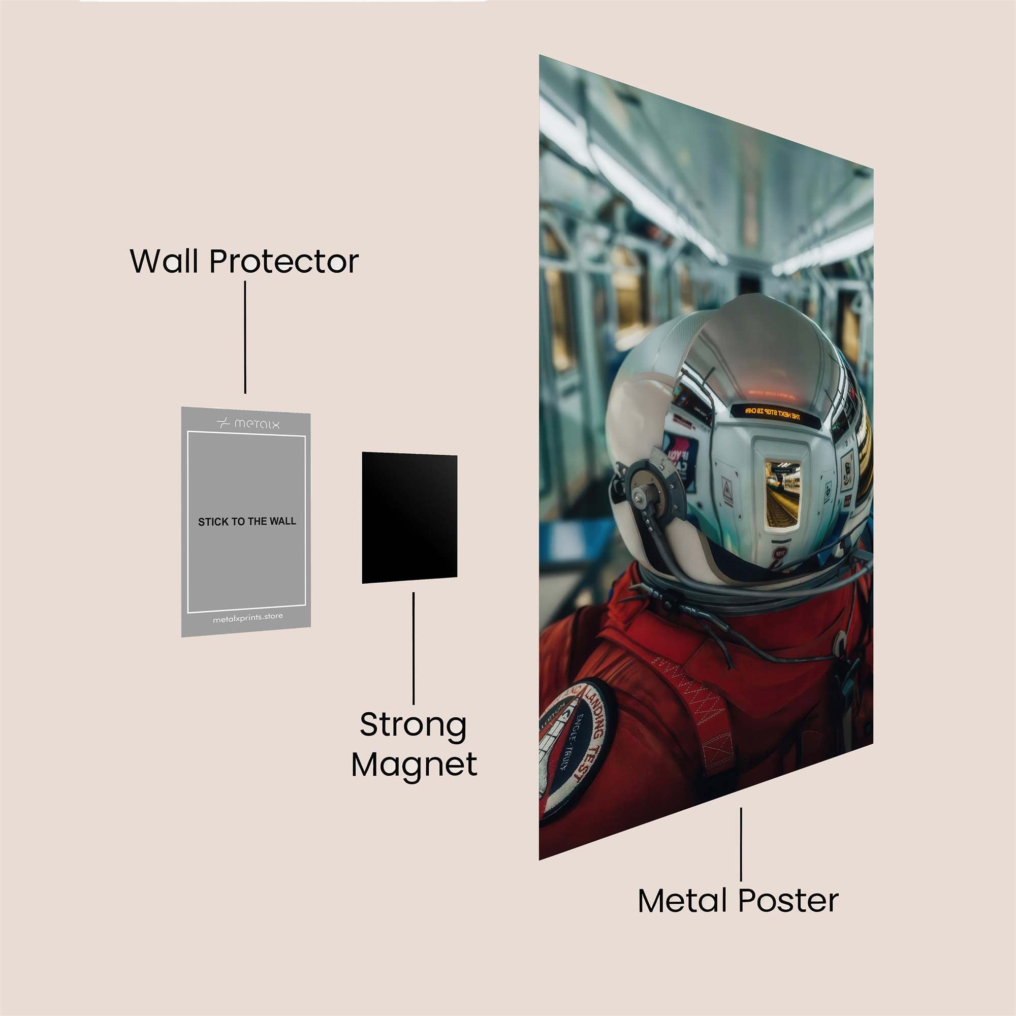 Astronaut Serenity Safe Wall Magnetic / M