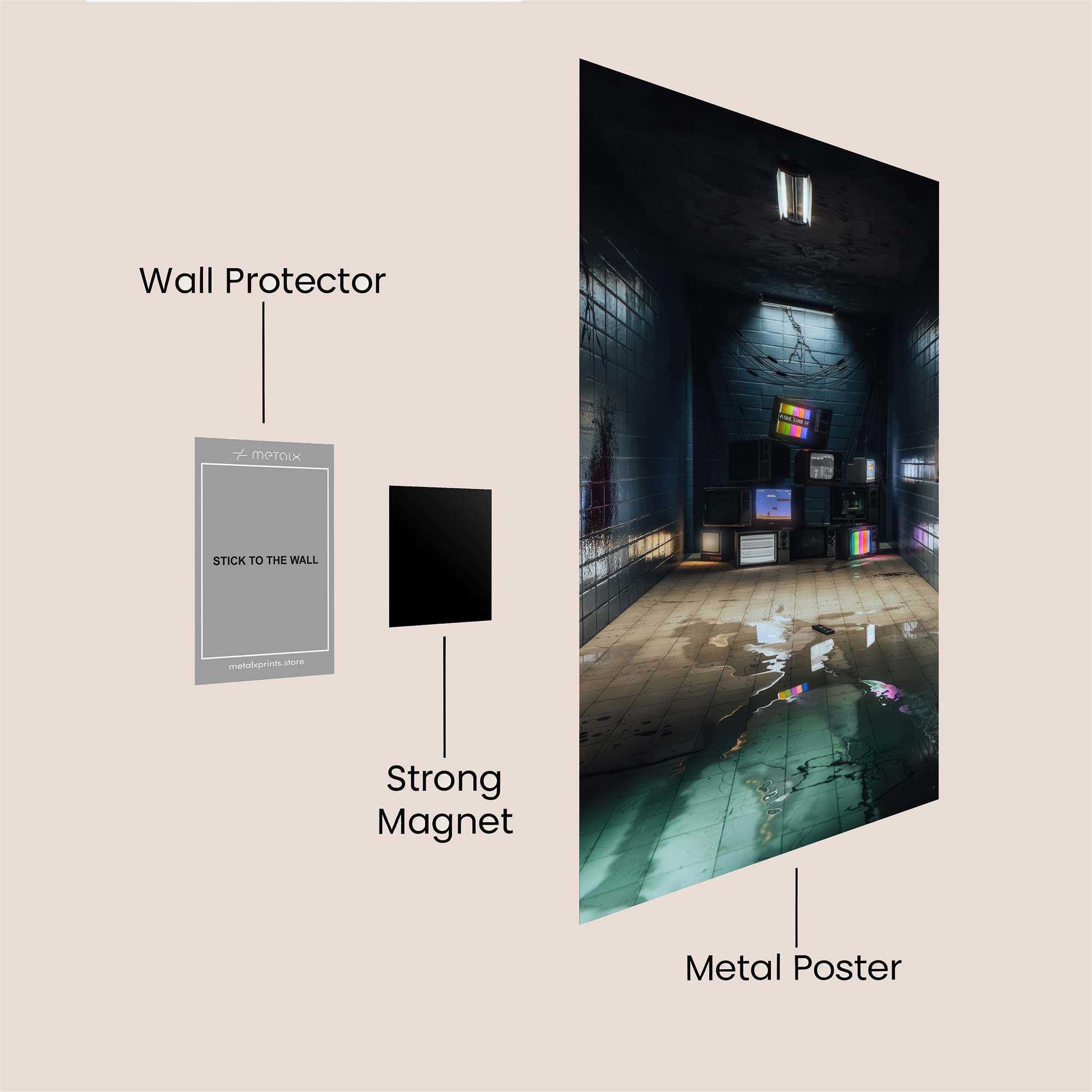Monitor Melancholy Safe Wall Magnetic / M