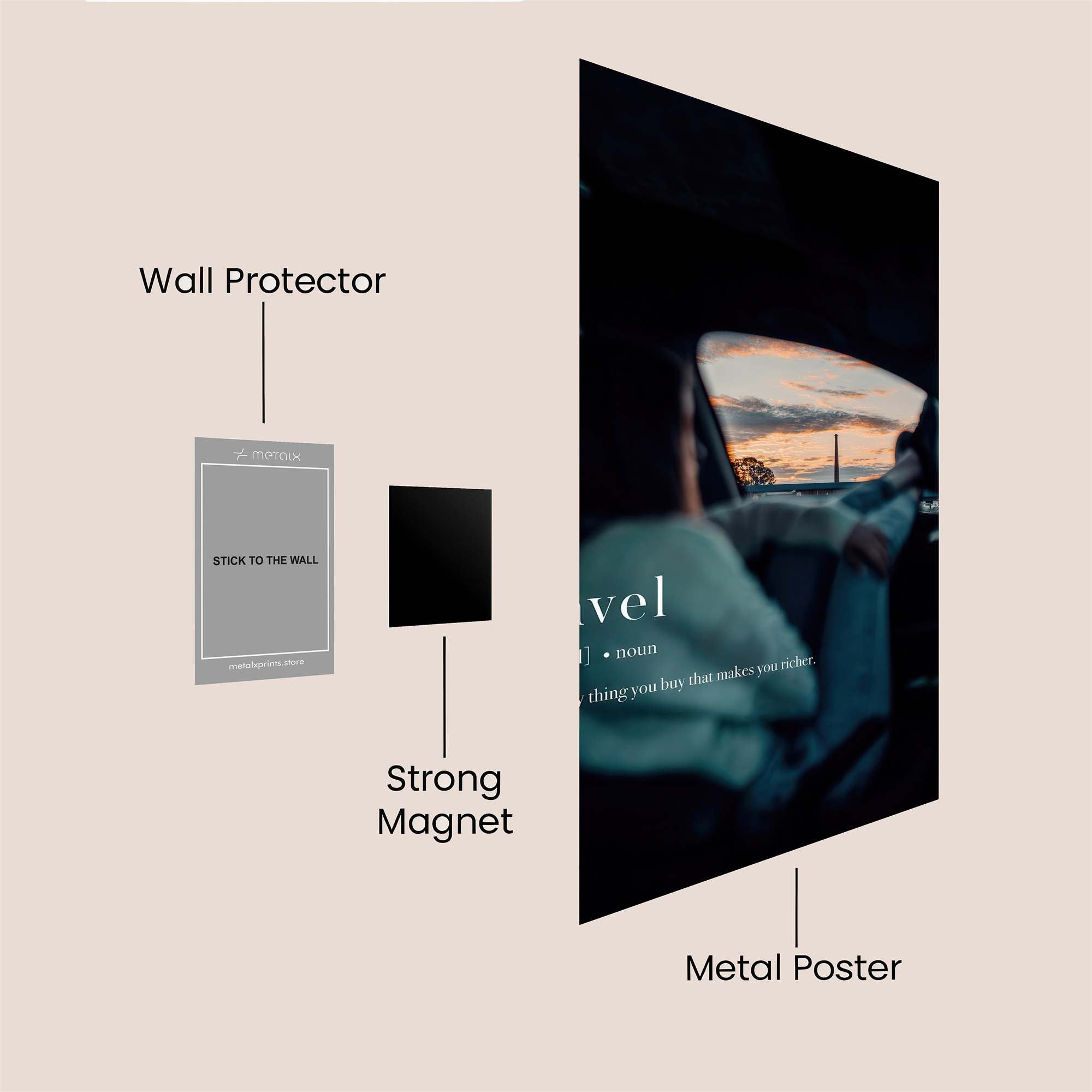 Journey Serene Safe Wall Magnetic / M