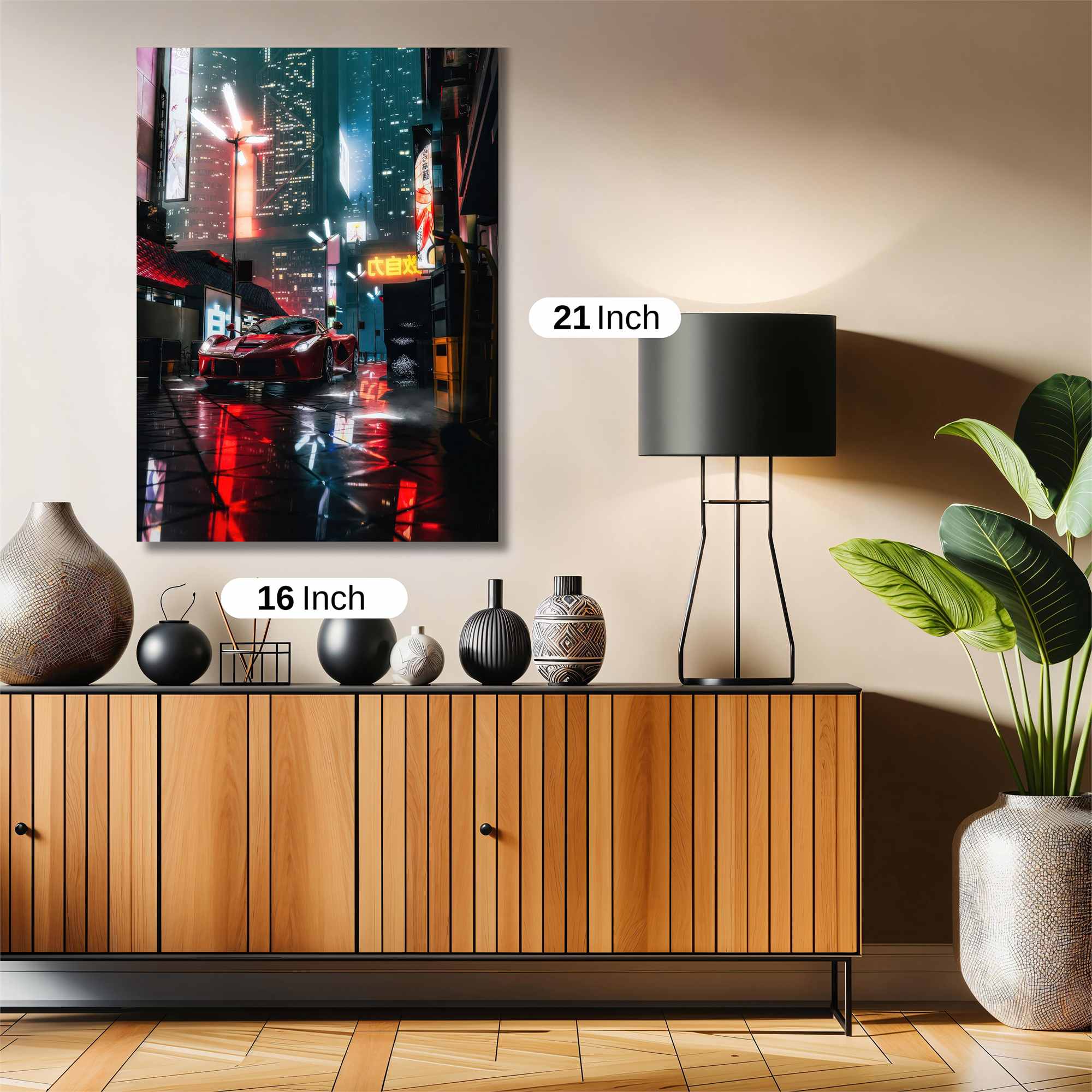 Ferrari Neon Safe Wall Magnetic / M