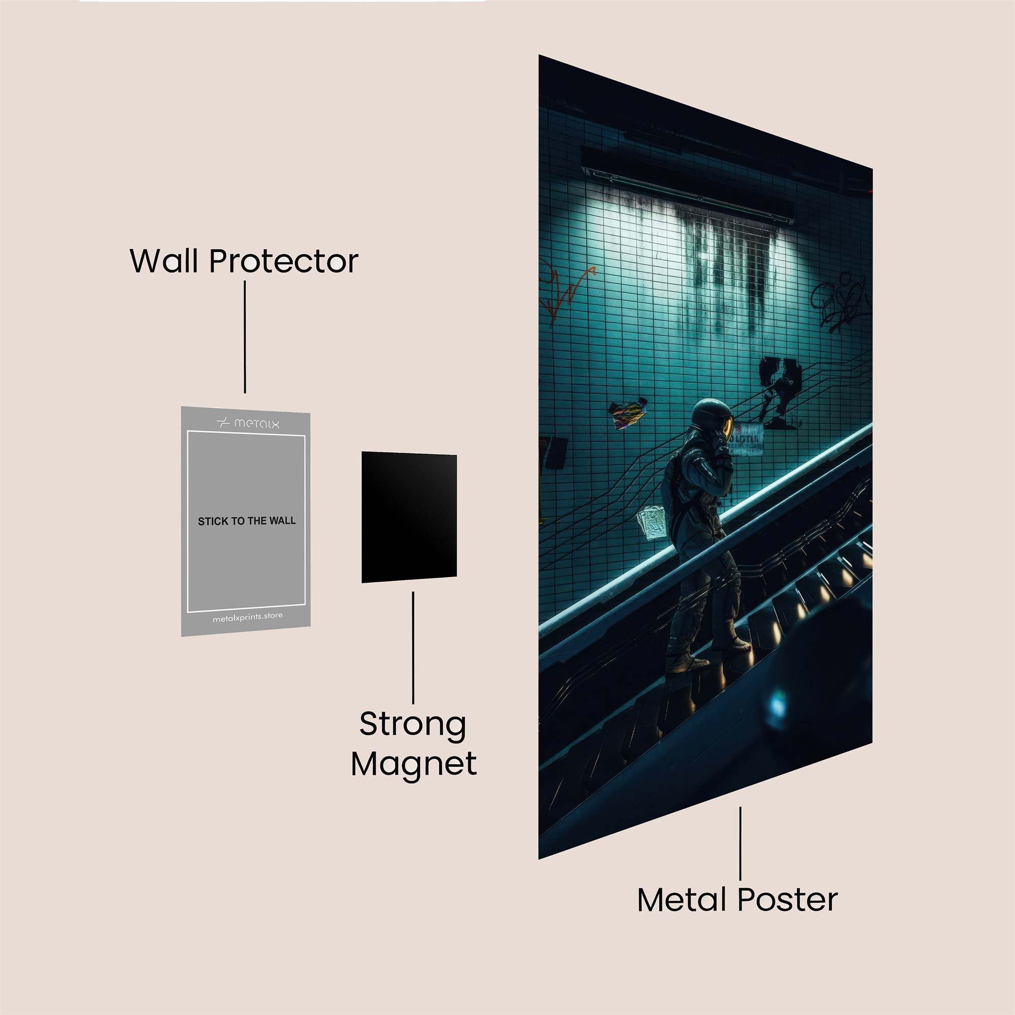 Escalator Enigma Safe Wall Magnetic / M