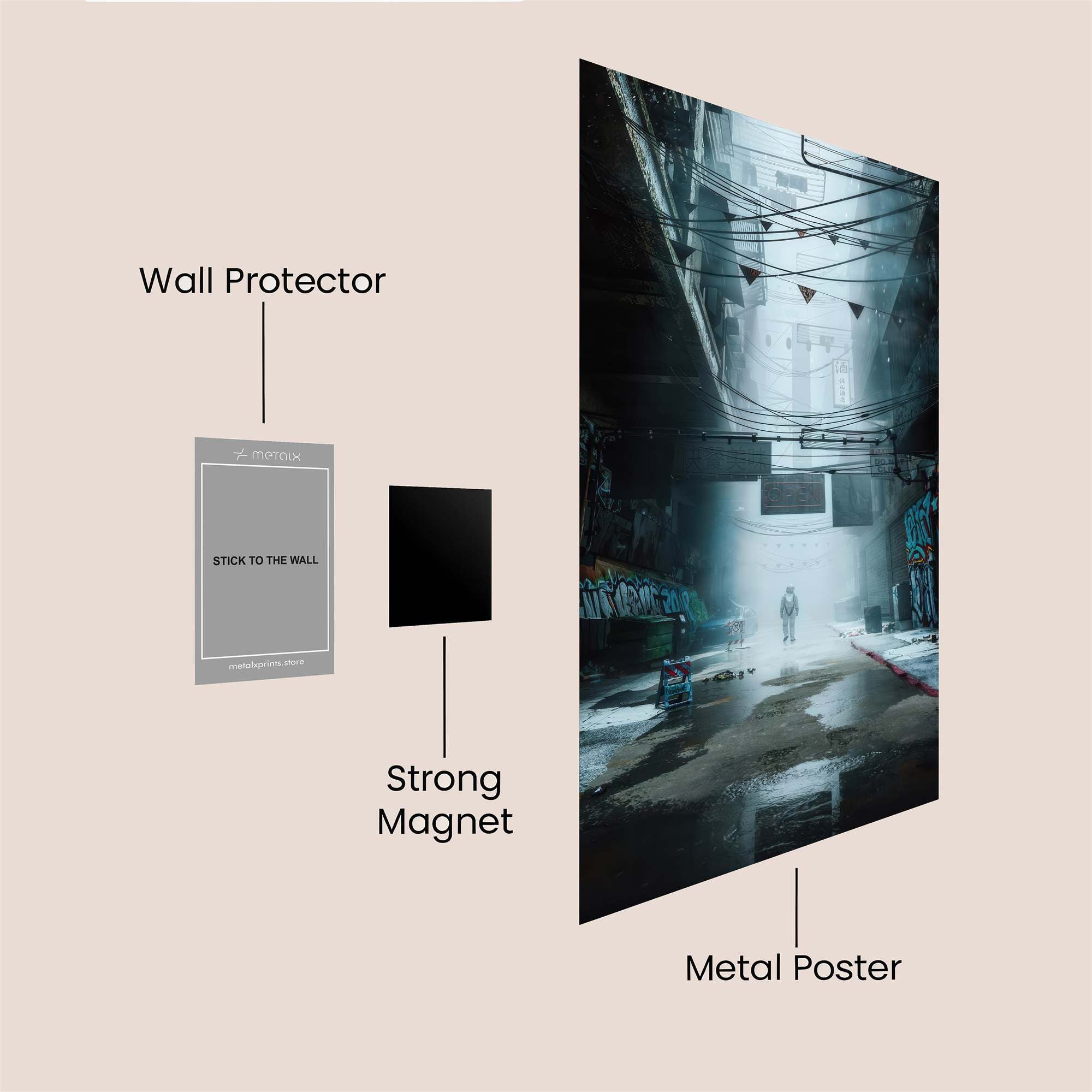 Alley Mystery Safe Wall Magnetic / M