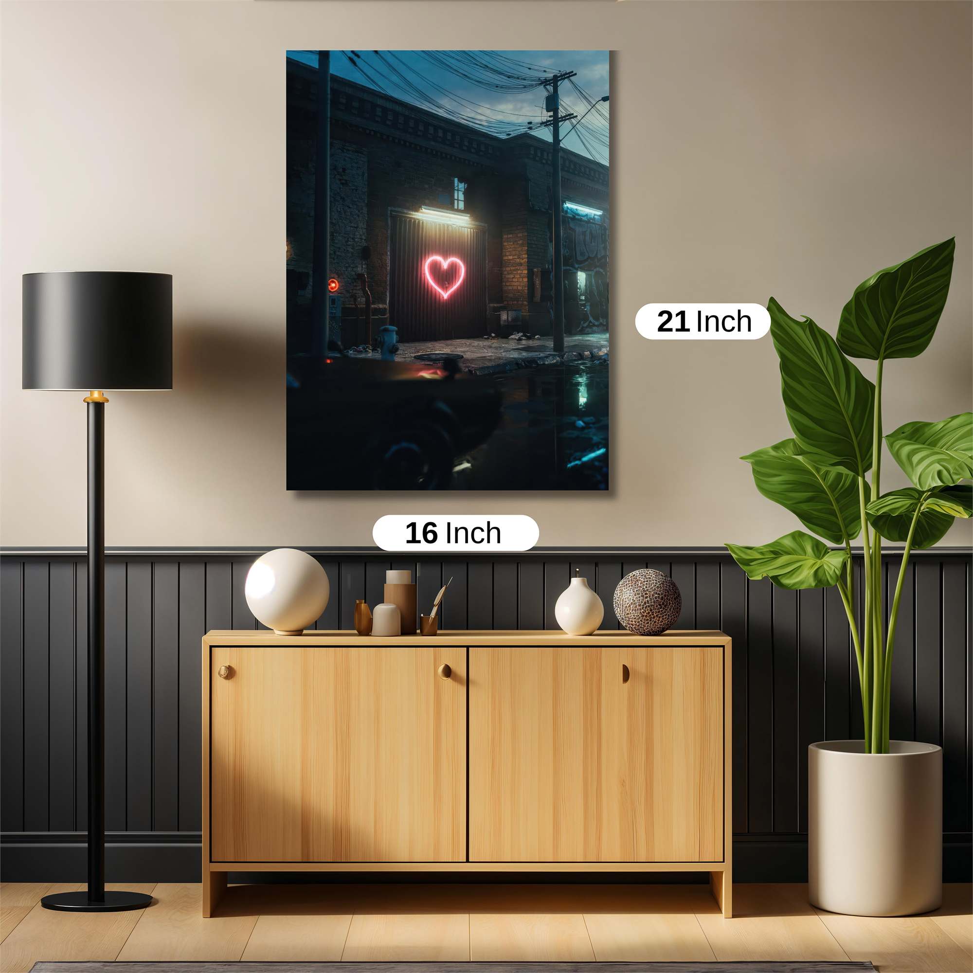 Neon Love Safe Wall Magnetic / M
